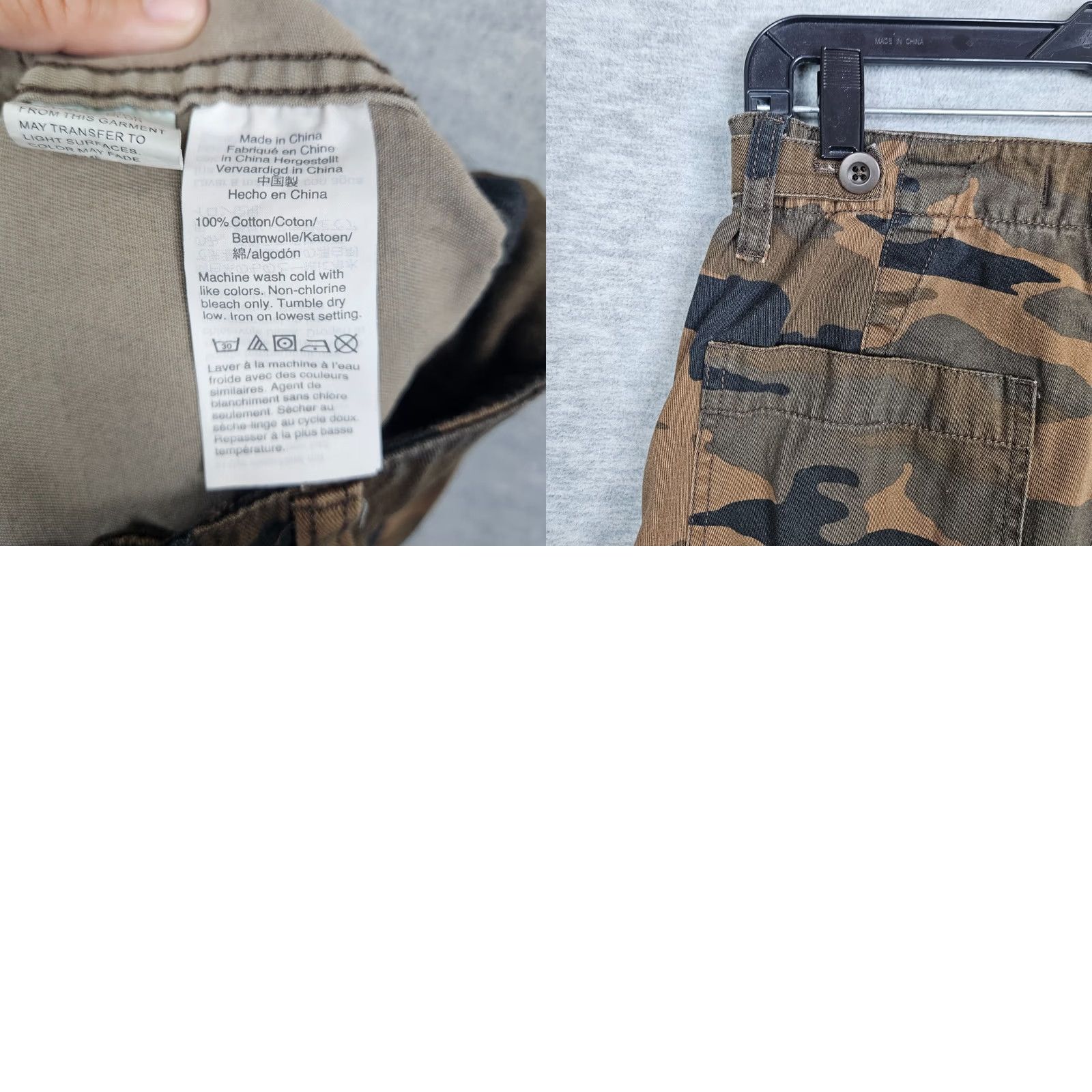 Madewell Madewell Pants in Camo Adjustable Waist High Rise Women's Size 26 Multicolor Casual Regular Cotton Size 26" / US 2 / IT 38 - 8 Thumbnail