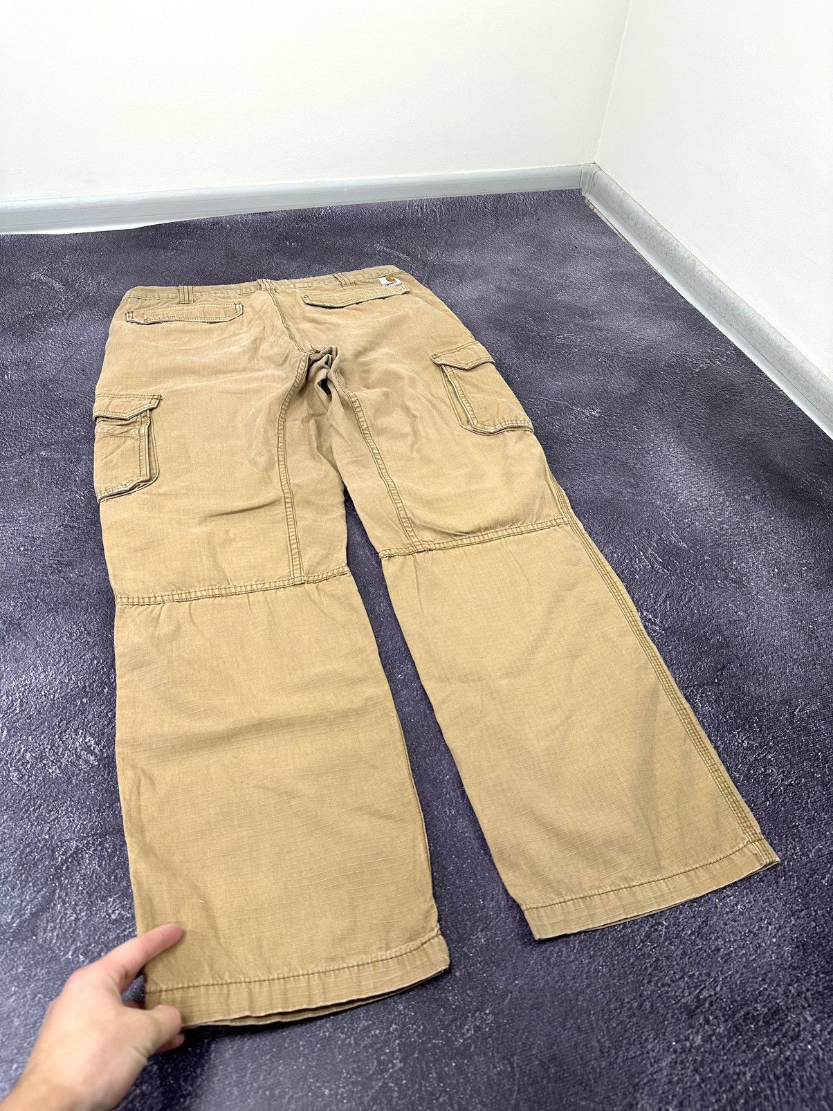 Carhartt Vintage Carhartt Cargo Carpenter USA Faded Work Y2K Pants Size US 38 / EU 54 - 3 Thumbnail