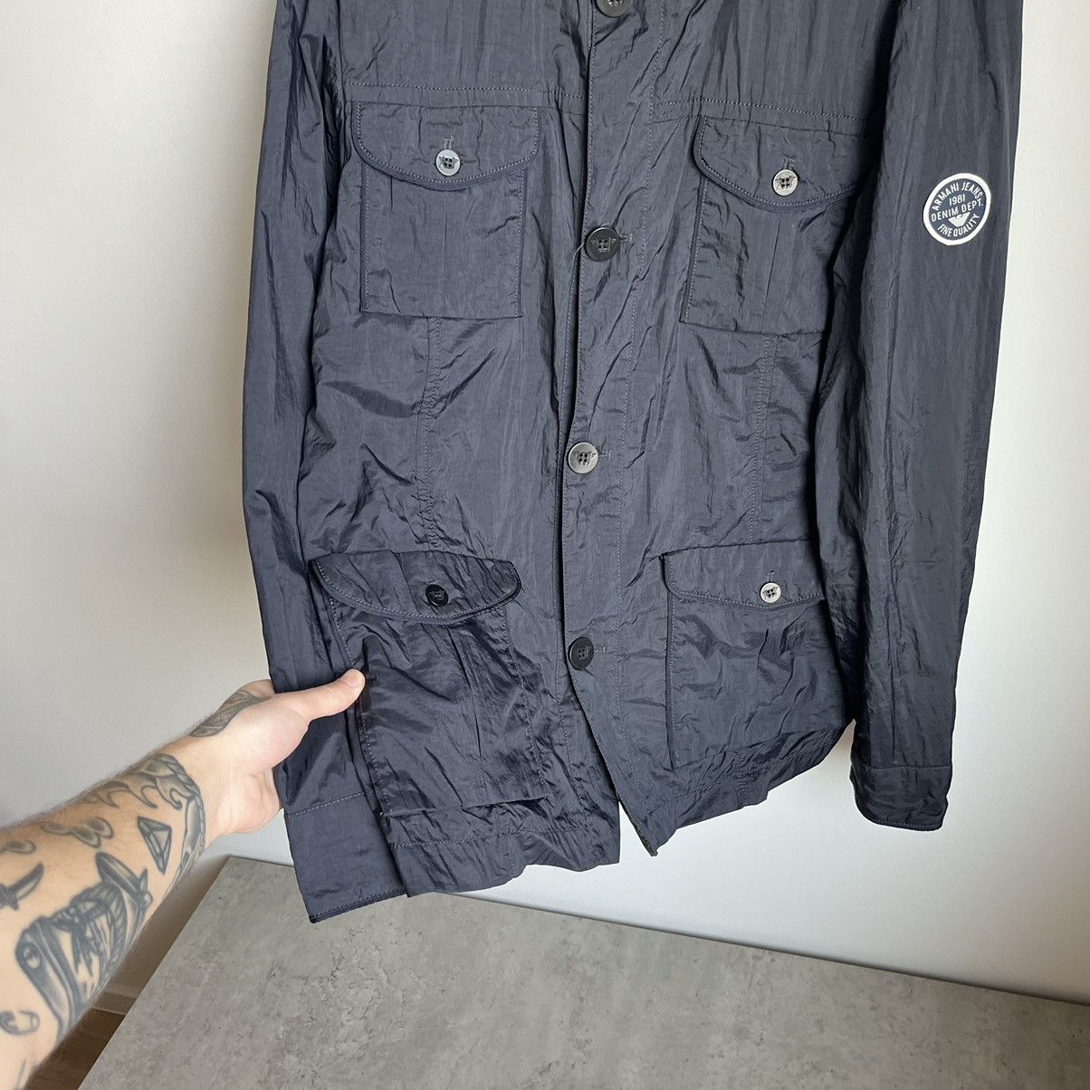 Armani Armani Jeans Navy Men’s Light Jacket L Size US L / EU 52-54 / 3 - 6 Thumbnail
