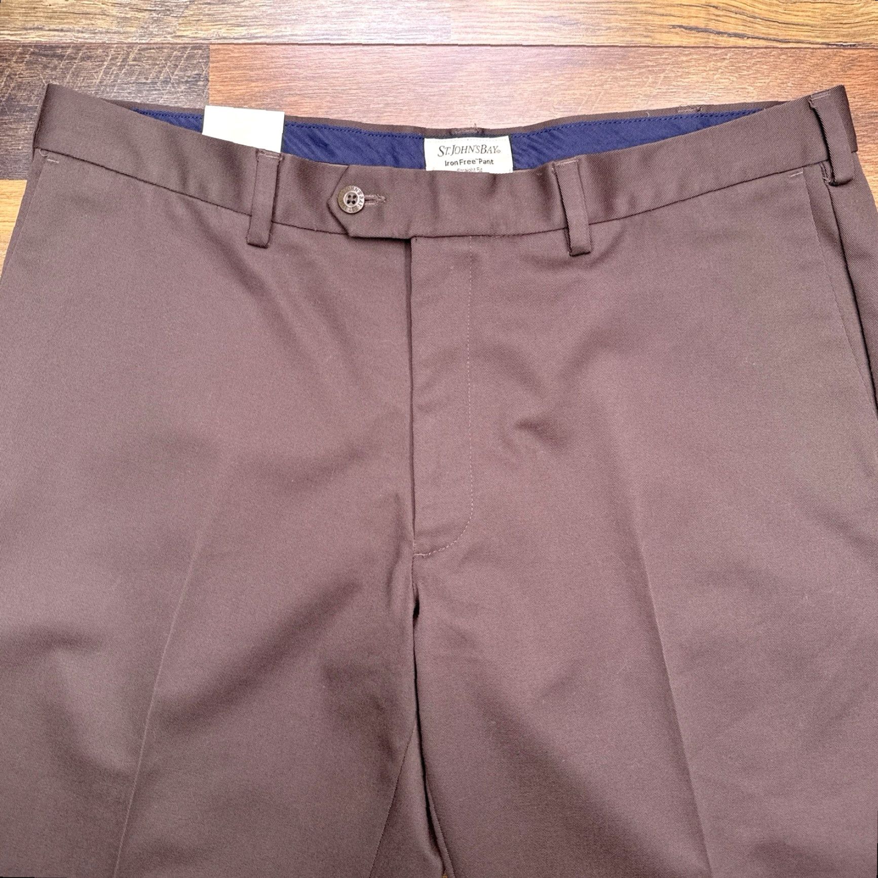 Vintage **St Johns' Bay Mens Premium Brownstone Chino Pants 38x29 Regular Fit** User: St Johns' Bay Mens Premium Brownstone Chino Pants Regular Fit 38x29 Size US 38 / EU 54 - 4 Thumbnail