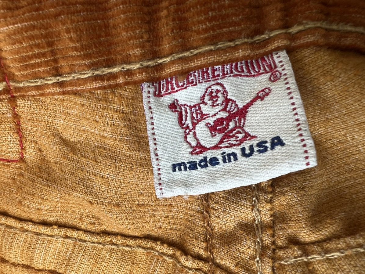 True Religion Vintage 2000s True Religion #803 Orange Corduroy Flare Pant Size US 28 / EU 44 - 22 Thumbnail