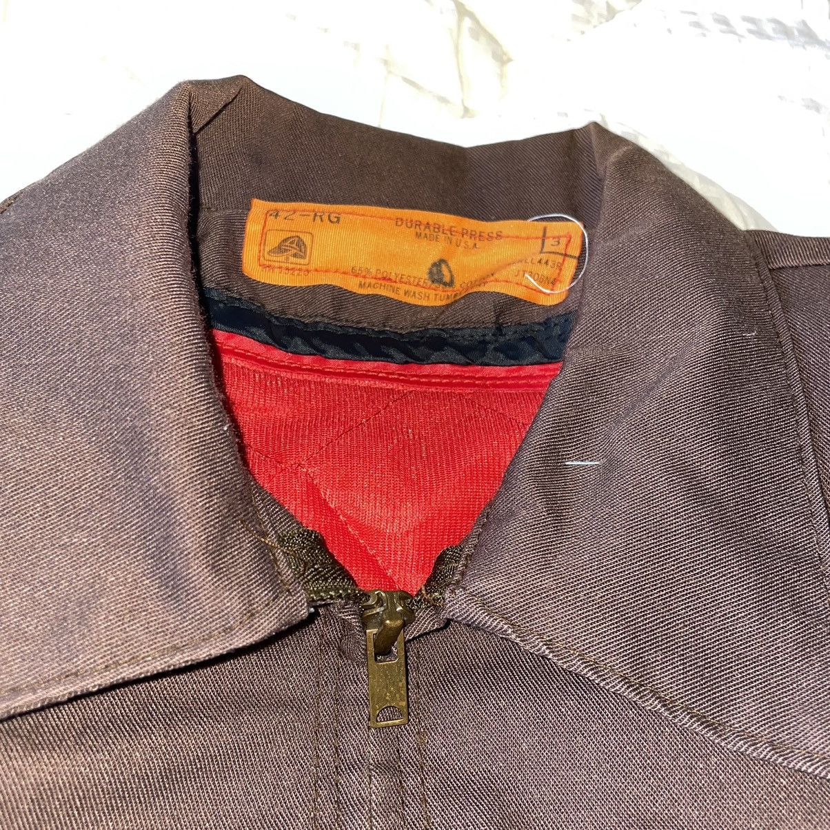 Vintage Red Cap 70s Brown Work Jacket Size US M / EU 48-50 / 2 - 5 Thumbnail
