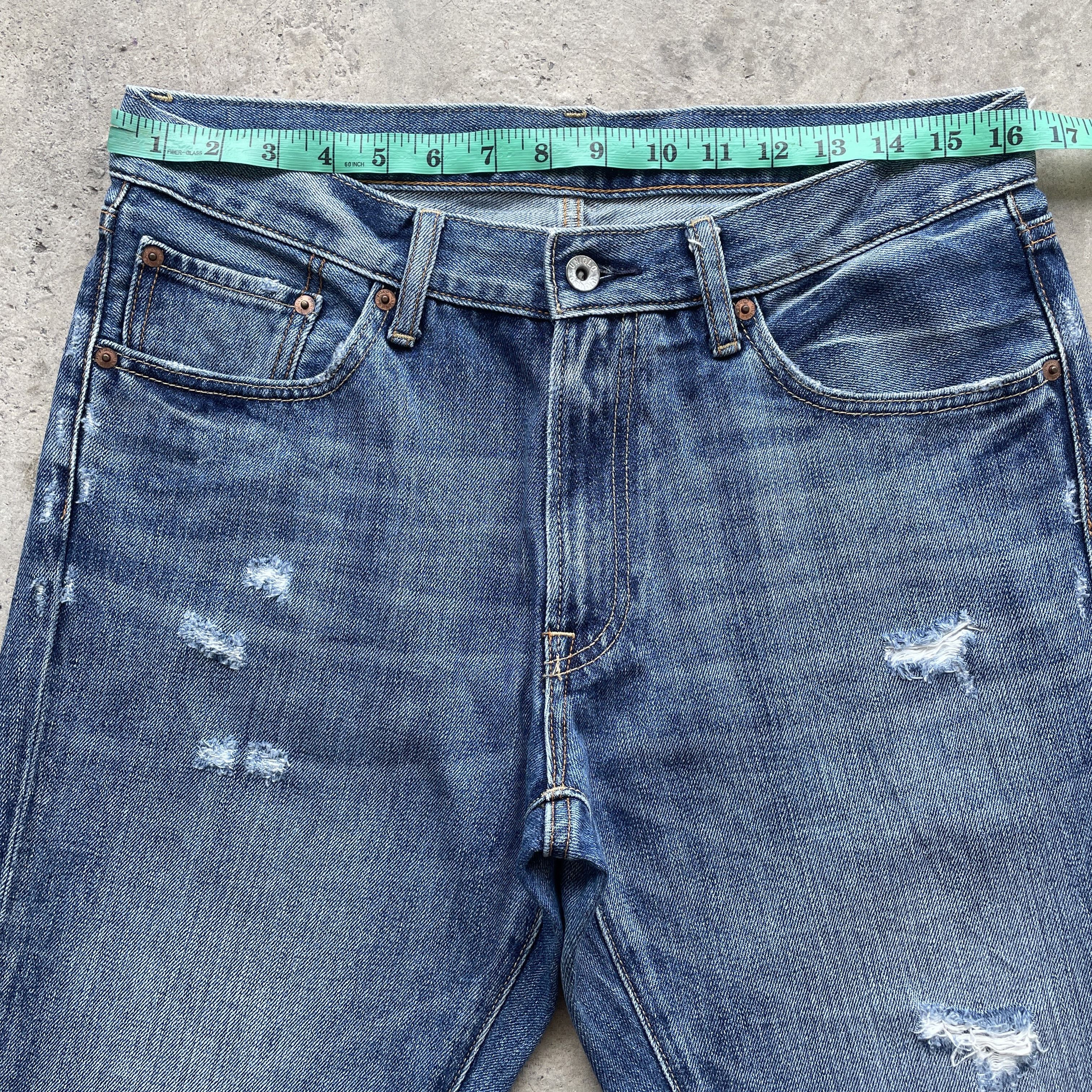 Japanese Brand W33x30 Vintage Japanese Distressed Denim Faded Jeans Pants Size US 33 - 5 Thumbnail