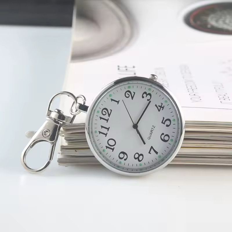 Other New Tiny Cute Quartz Pocket Watch with Keyring Men Women Size ONE SIZE - 11 Thumbnail