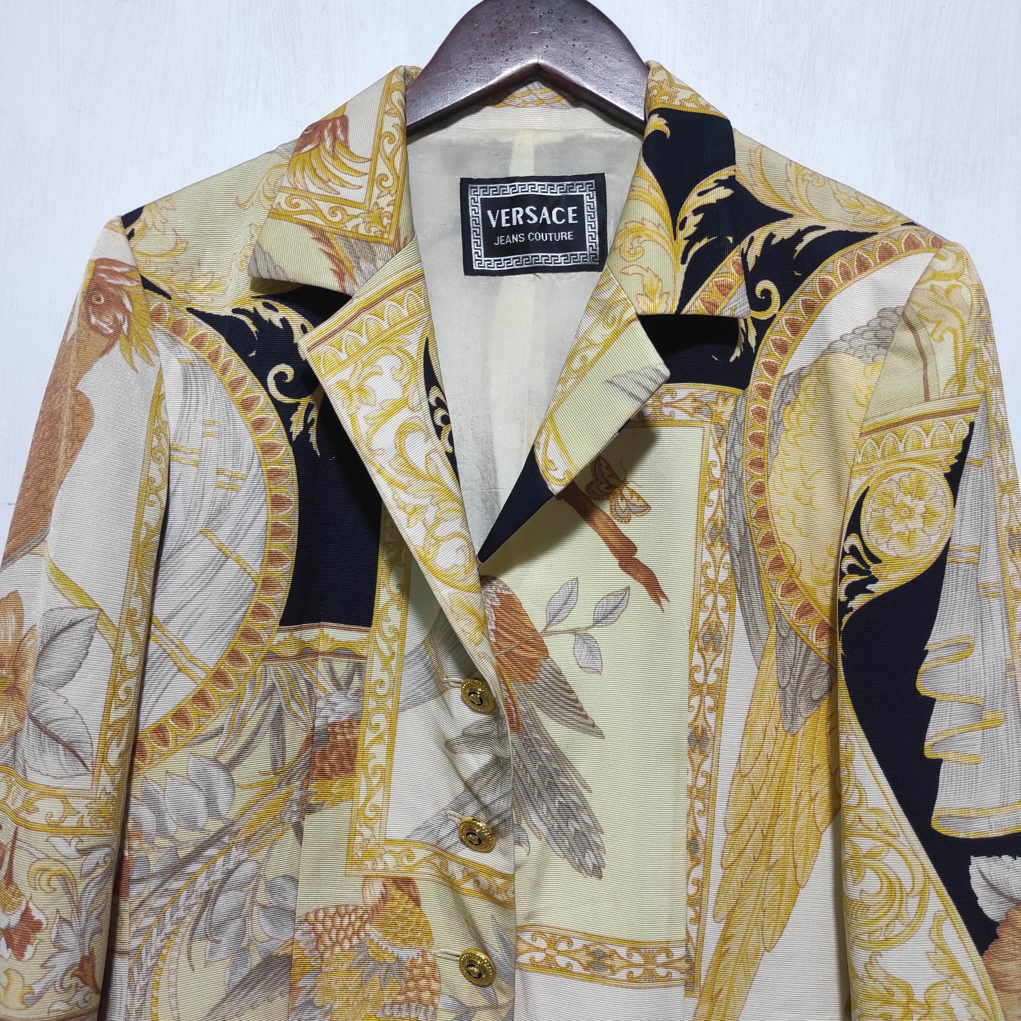 Versace Versace Jeans Couture Baroque print Blazer Jacket Size M / US 6-8 / IT 42-44 - 2 Thumbnail