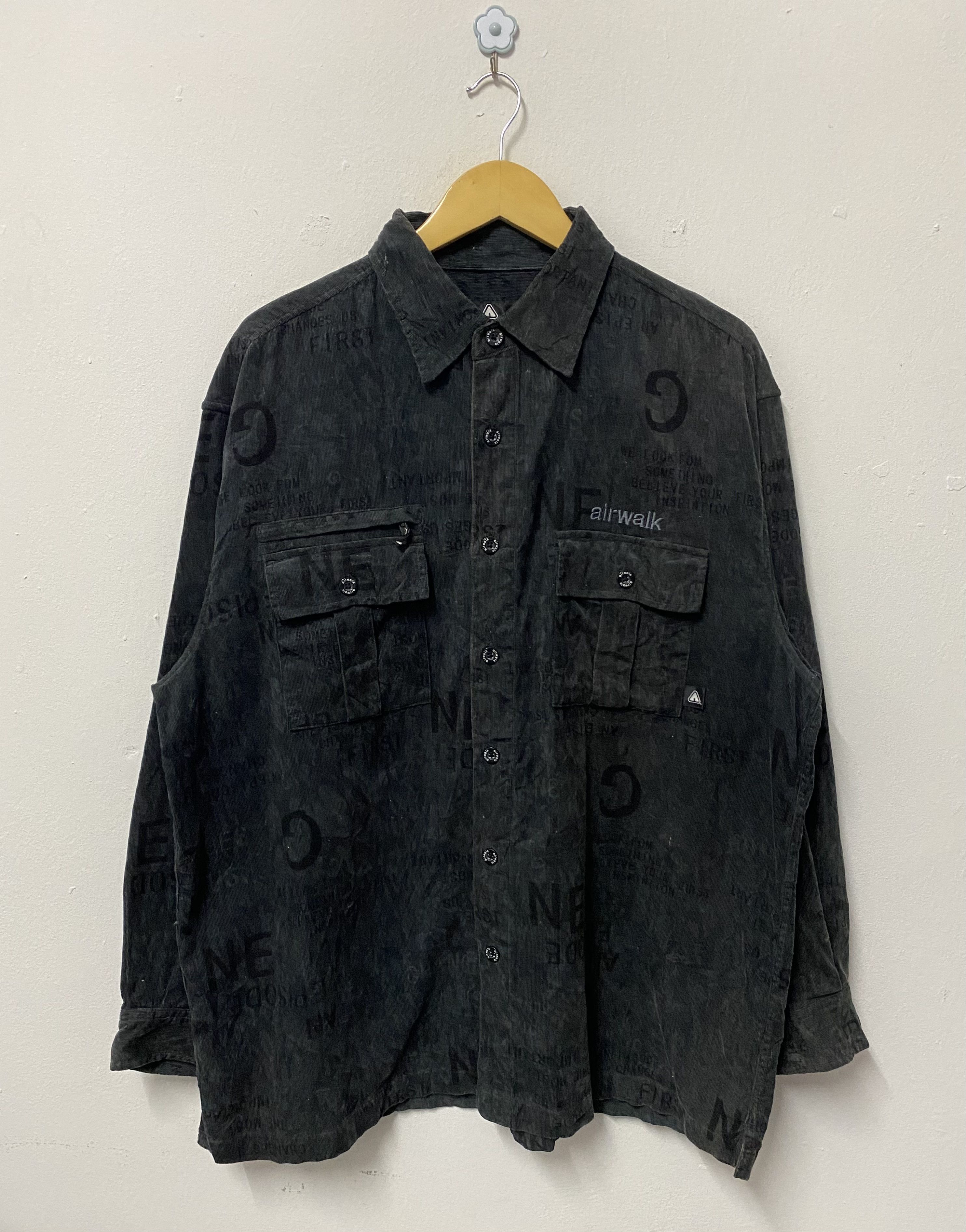 Airwalk Airwalk Corduroy Flannel Workwear Hype Shirts Size US XXL / EU 58 / 5 - 1 Thumbnail