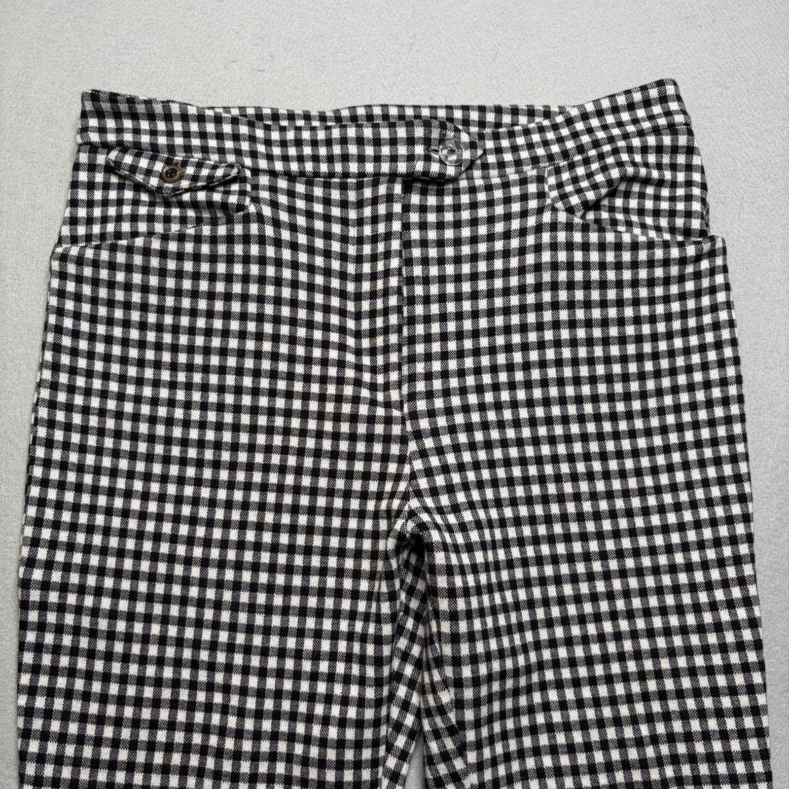 Anthropologie Anthropologie Women’s Black White Gingham Capri Pants 8 Size 30" / US 8 / IT 44 - 11 Thumbnail