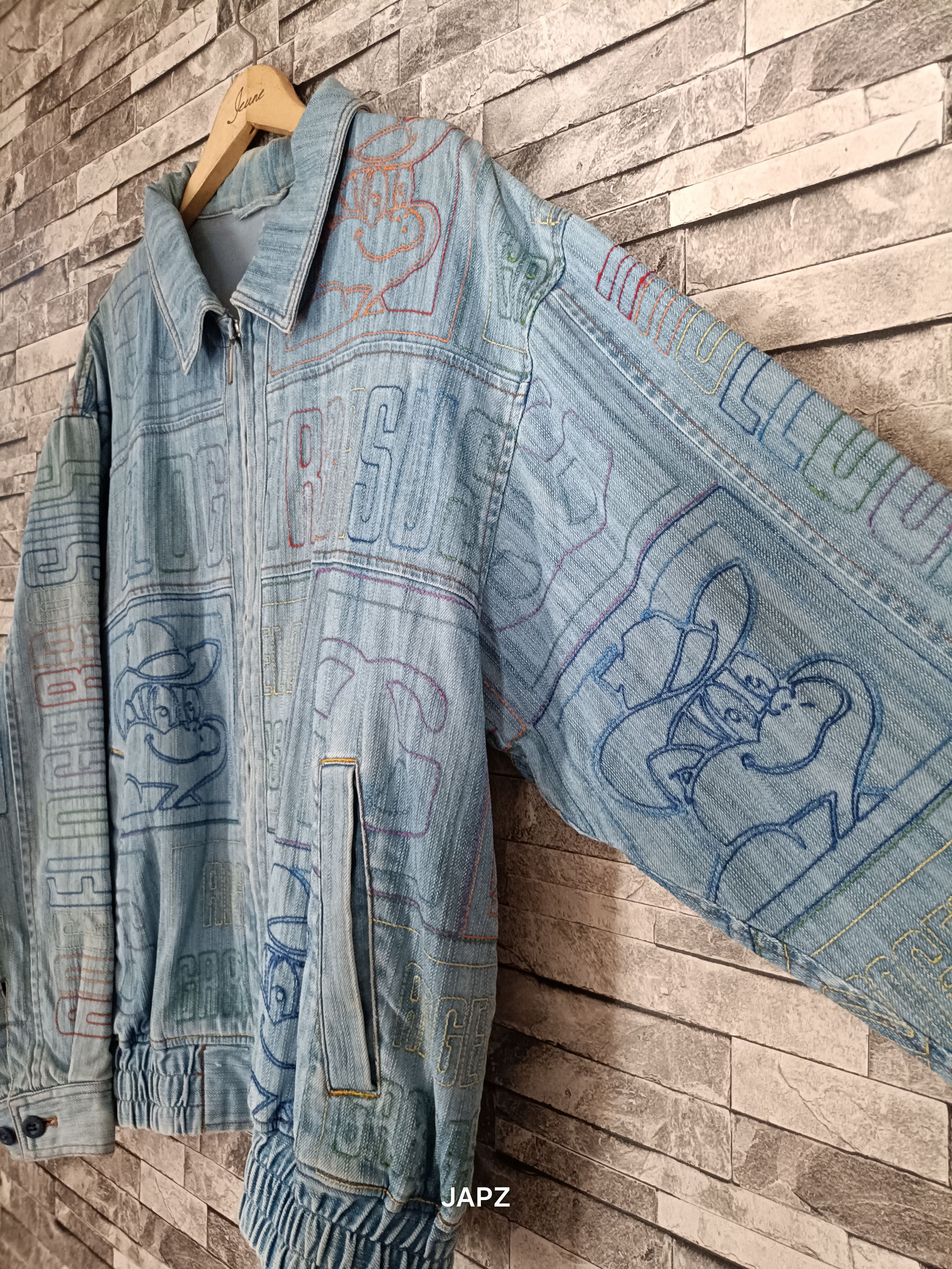 Vintage Vintage Angelo garbassus embroidery denim jacket y2k Size US XL / EU 56 / 4 - 5 Thumbnail