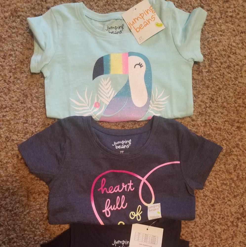 Designer NWT Jumping Beans Tops Size 2T Size US XXS / EU 40 - 1 Thumbnail