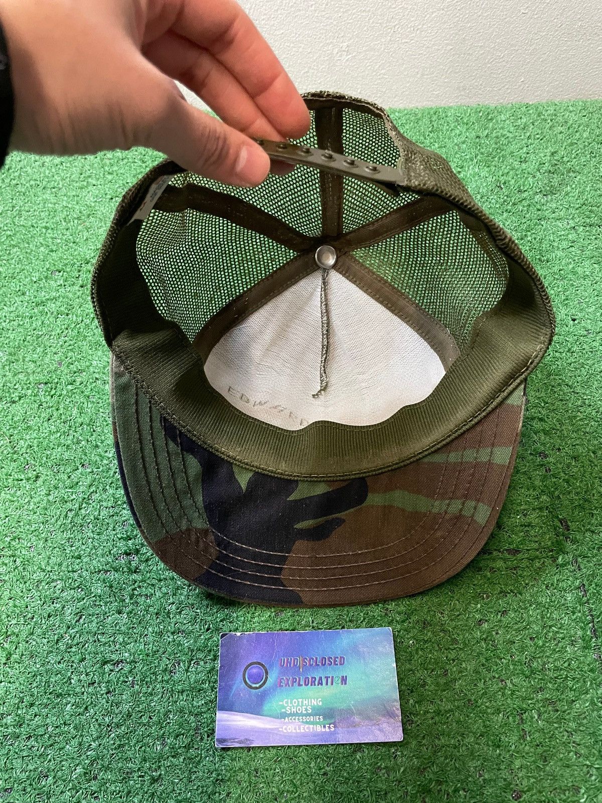 Vintage Vintage 1980s camo hat Size ONE SIZE - 5 Thumbnail