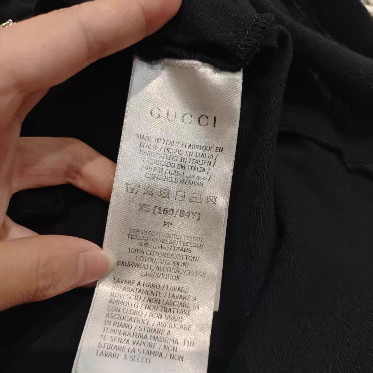 Gucci Gucci Black Crew Neck Short Sleeve T-Shirt XS (Italy) Size XS / US 0-2 / IT 36-38 - 4 Thumbnail