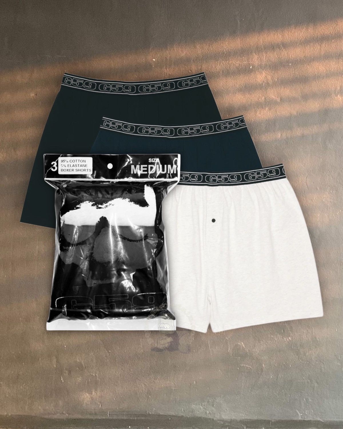 G59 suicideboys COTTON JERSEY BOXER SHORTS 3-PACK medium