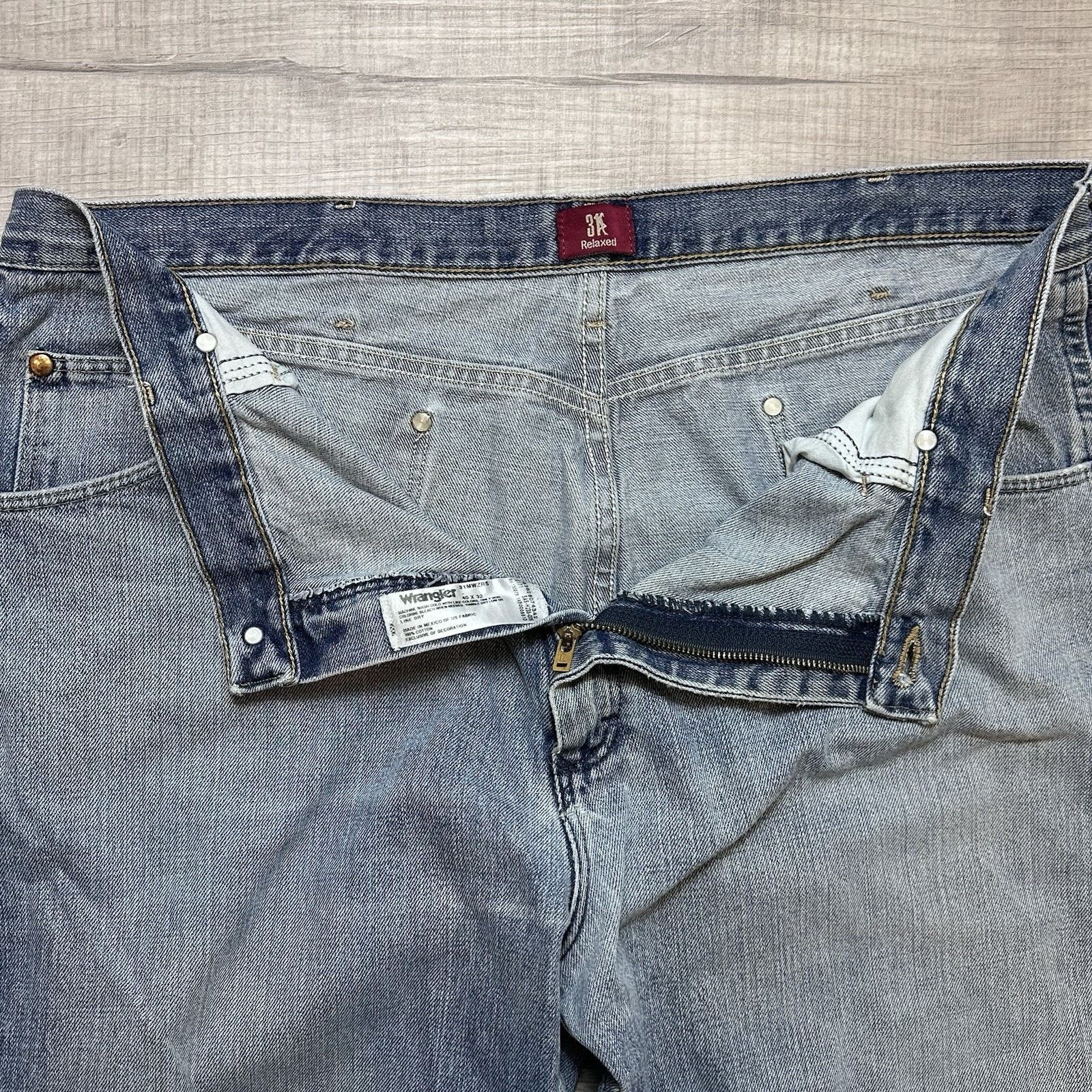 Wrangler Wrangler Cowboy Cut Relaxed Fit Blue Jeans Men's 40x32 Size US 40 / EU 56 - 4 Thumbnail