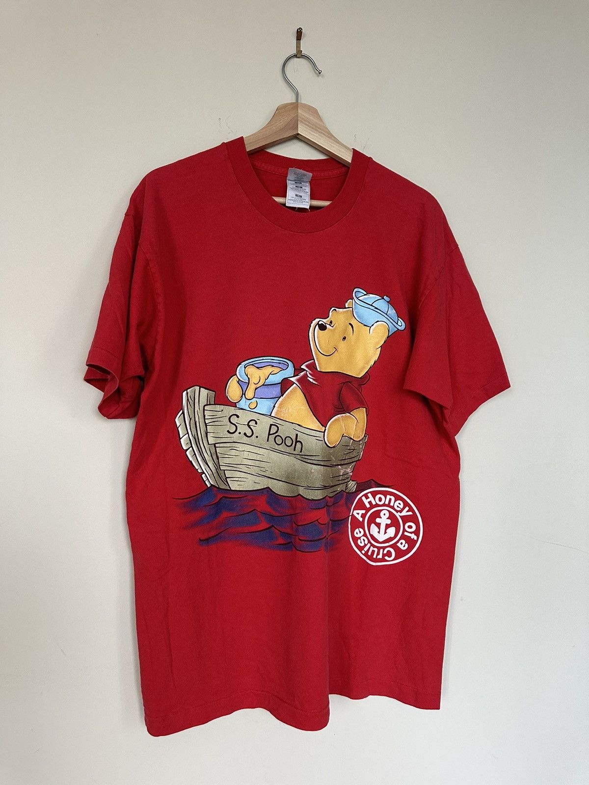 Disney × Vintage Vintage 90s Winnie The Pooh SS Pooh Sailor T-Shirt Size US XL / EU 56 / 4 - 3 Thumbnail