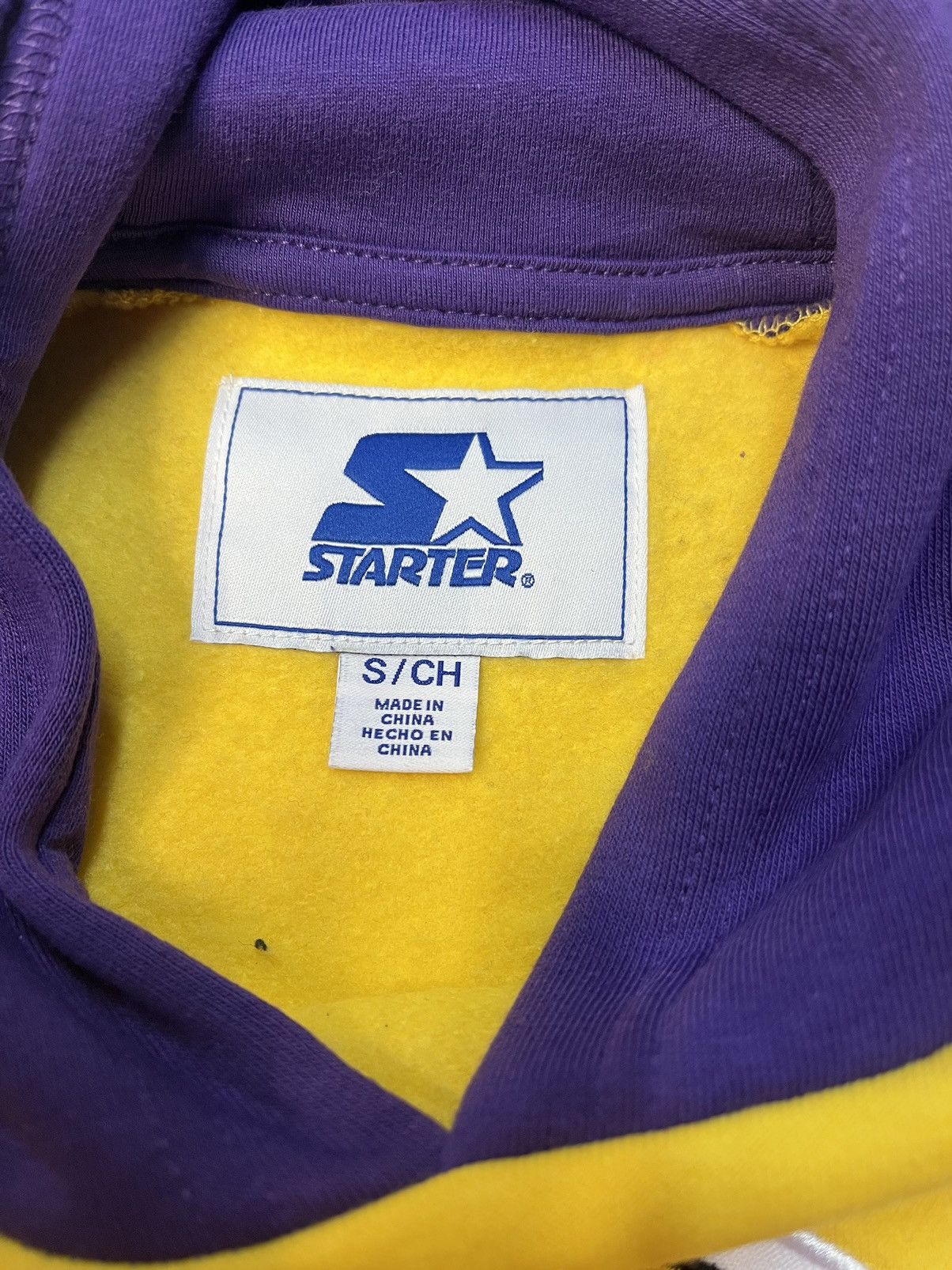 NBA × Starter Starter Los Angeles Lakers Hockey Pullover Hoodie Sweatshirt Size US S / EU 44-46 / 1 - 8 Thumbnail
