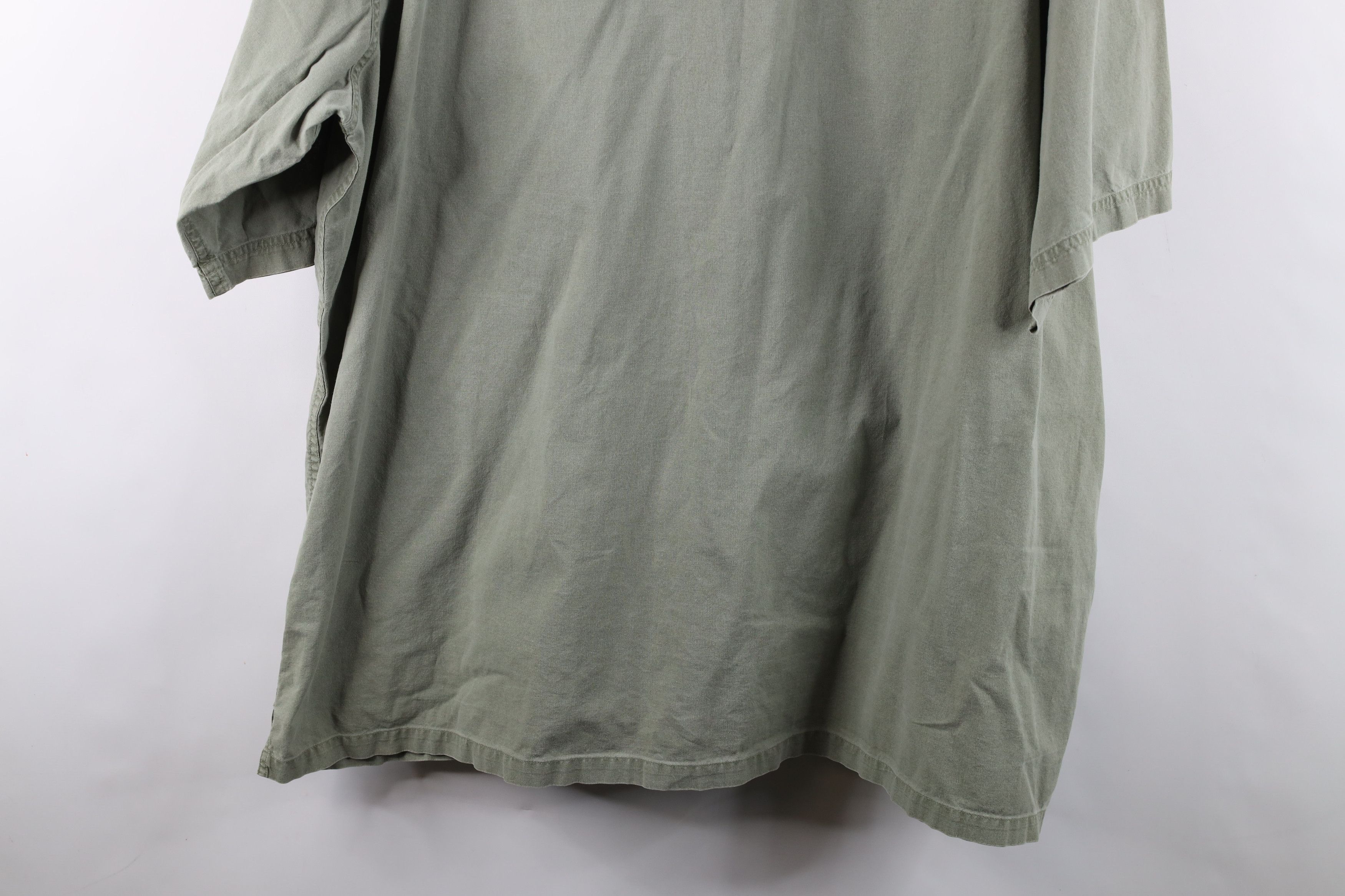 Vintage Vintage 90s Y2K Fishing Safari Button Shirt Green Cotton Size US XXL / EU 58 / 5 - 15 Thumbnail