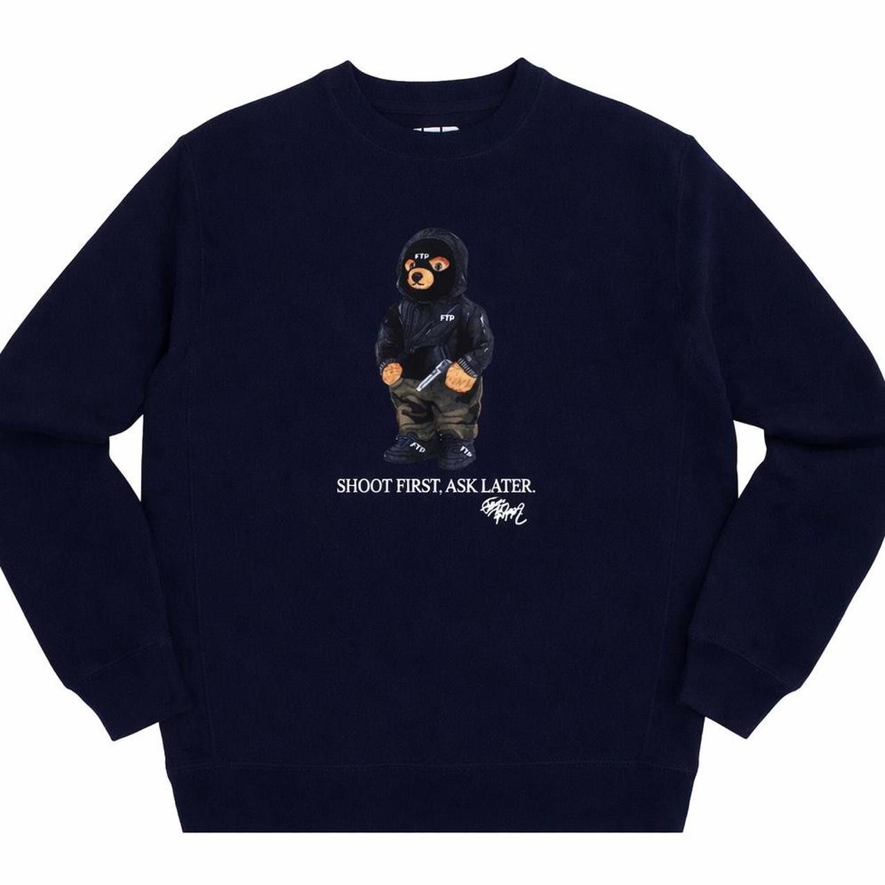 Fuck The Population FTP Hooded Bear Crewneck (2021) Size US XL / EU 56 / 4 - 3 Thumbnail