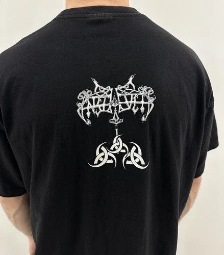 Vintage Vintage 2000s Enslaved 2004 T-Shirt Tee Band Norwegian Metal Size US XL / EU 56 / 4 - 11 Thumbnail