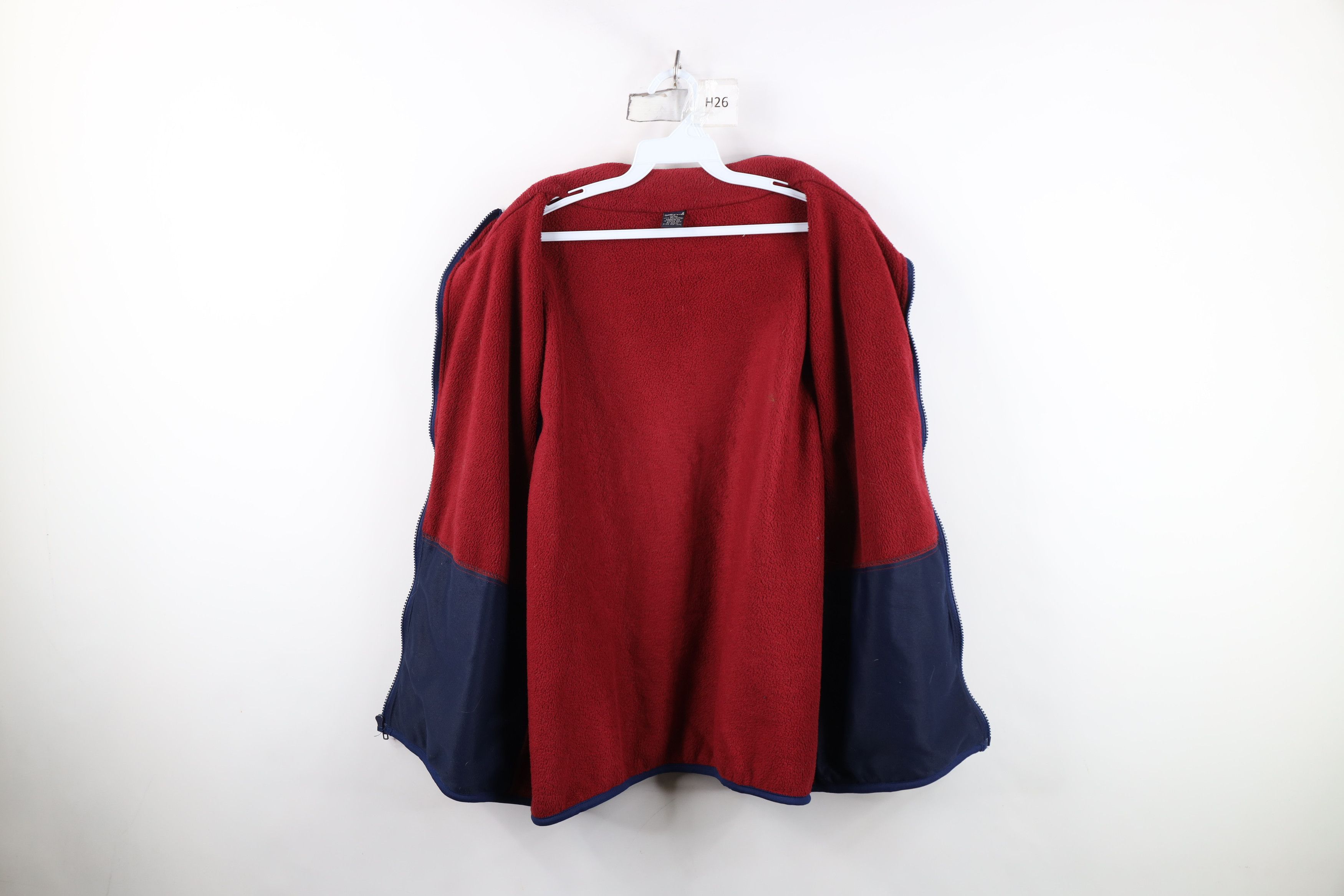 Lands' End Vintage 90s Lands End Fleece Full Zip Vest Jacket Red Size US XL / EU 56 / 4 - 9 Thumbnail