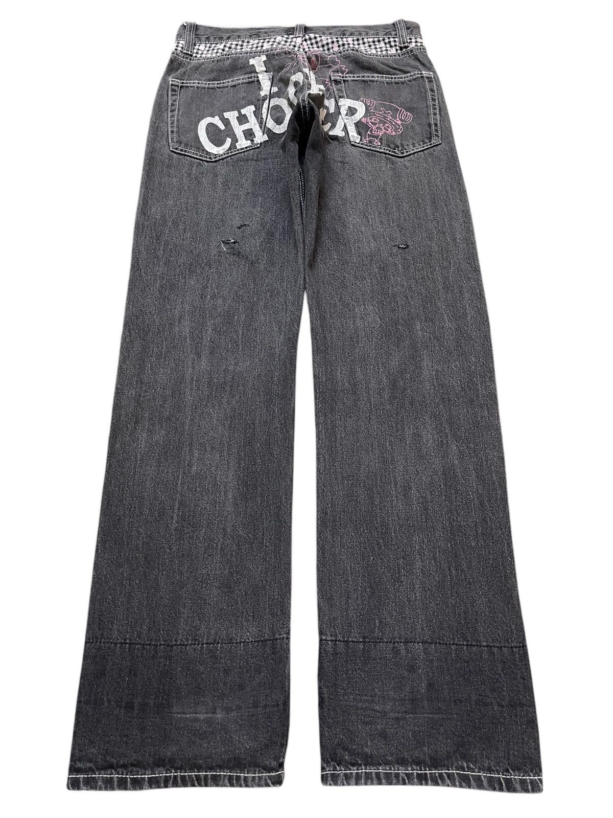 One Piece Vintage Japan One Piece Tony Chopper Distress Loose Jeans Size US 31 - 2 Thumbnail