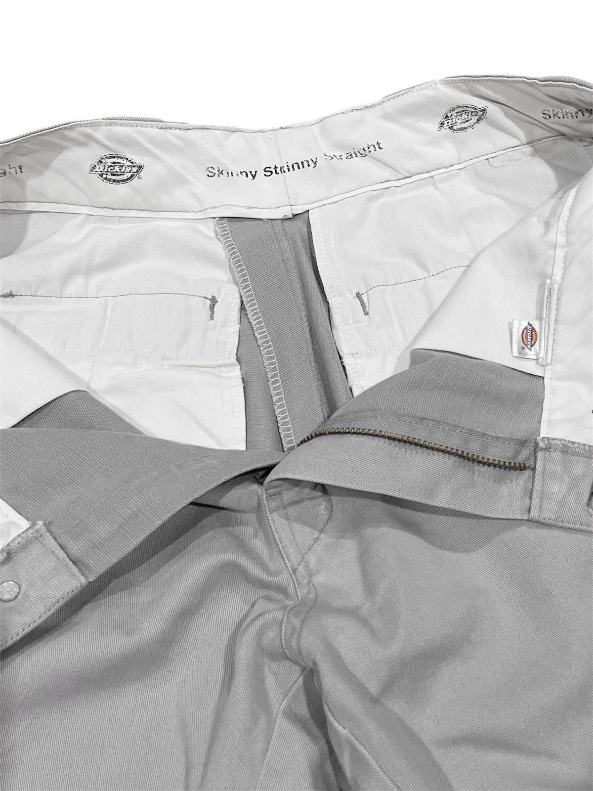 Dickies × Vintage DICKIES 811 SKINNY STRAIGHT DOUBLE KNEE WORK PANT - SILVER Size US 30 / EU 46 - 10 Thumbnail