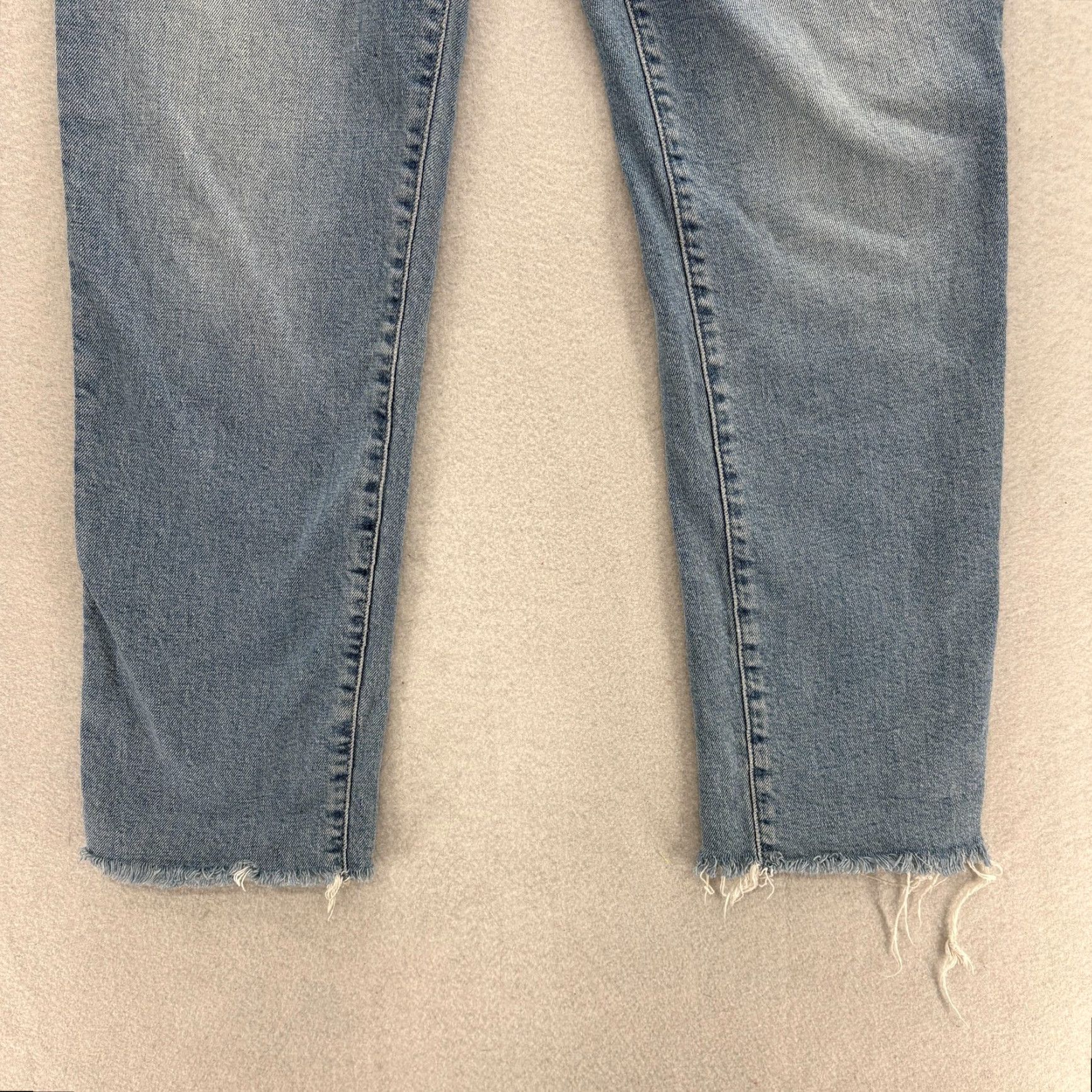 Madewell Madewell Jeans Womens 28 High Rise Cropped Blue Light Wash Denim Slim 5-Pocket Stretch Cotton Spandex Vintage? Size 28" / US 6 / IT 42 - 3 Thumbnail