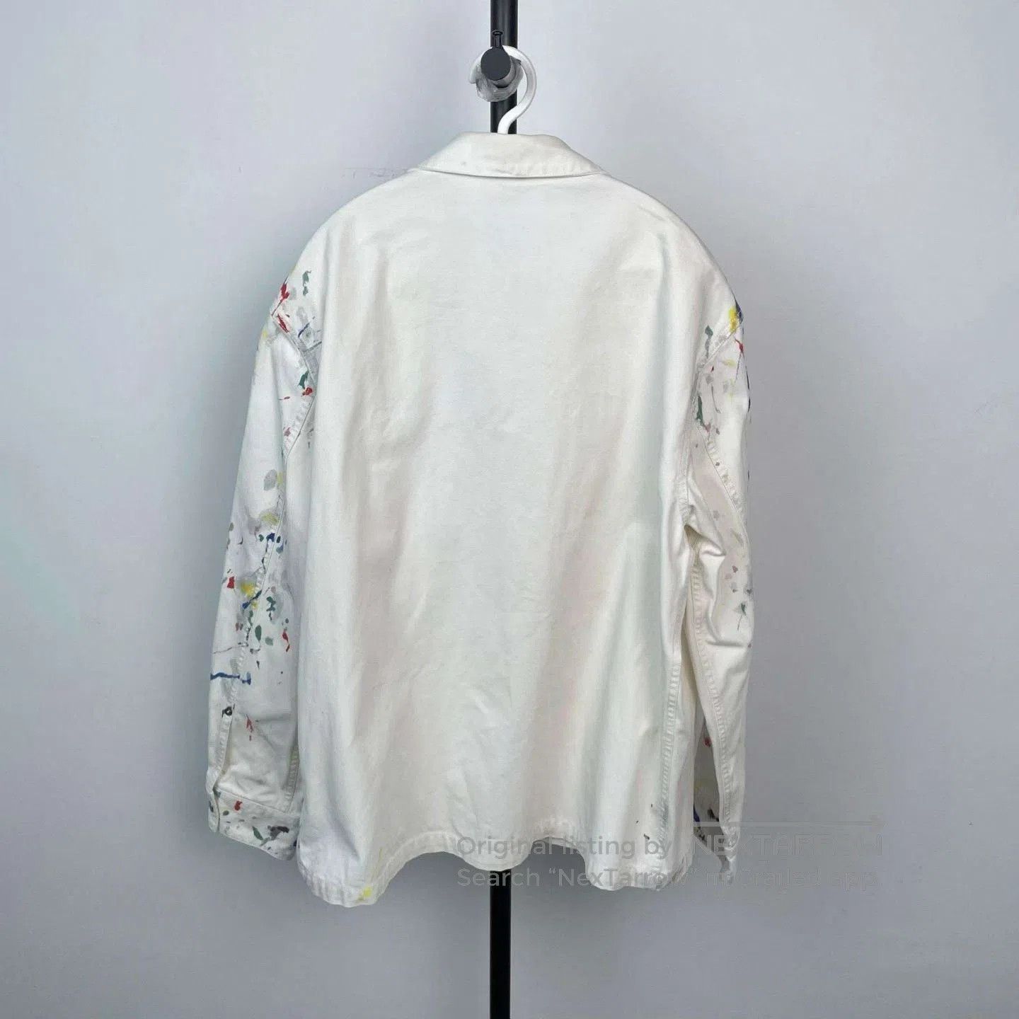 Dior Dior Homme White Splatter Paint Overshirt. Size US L / EU 52-54 / 3 - 5 Thumbnail