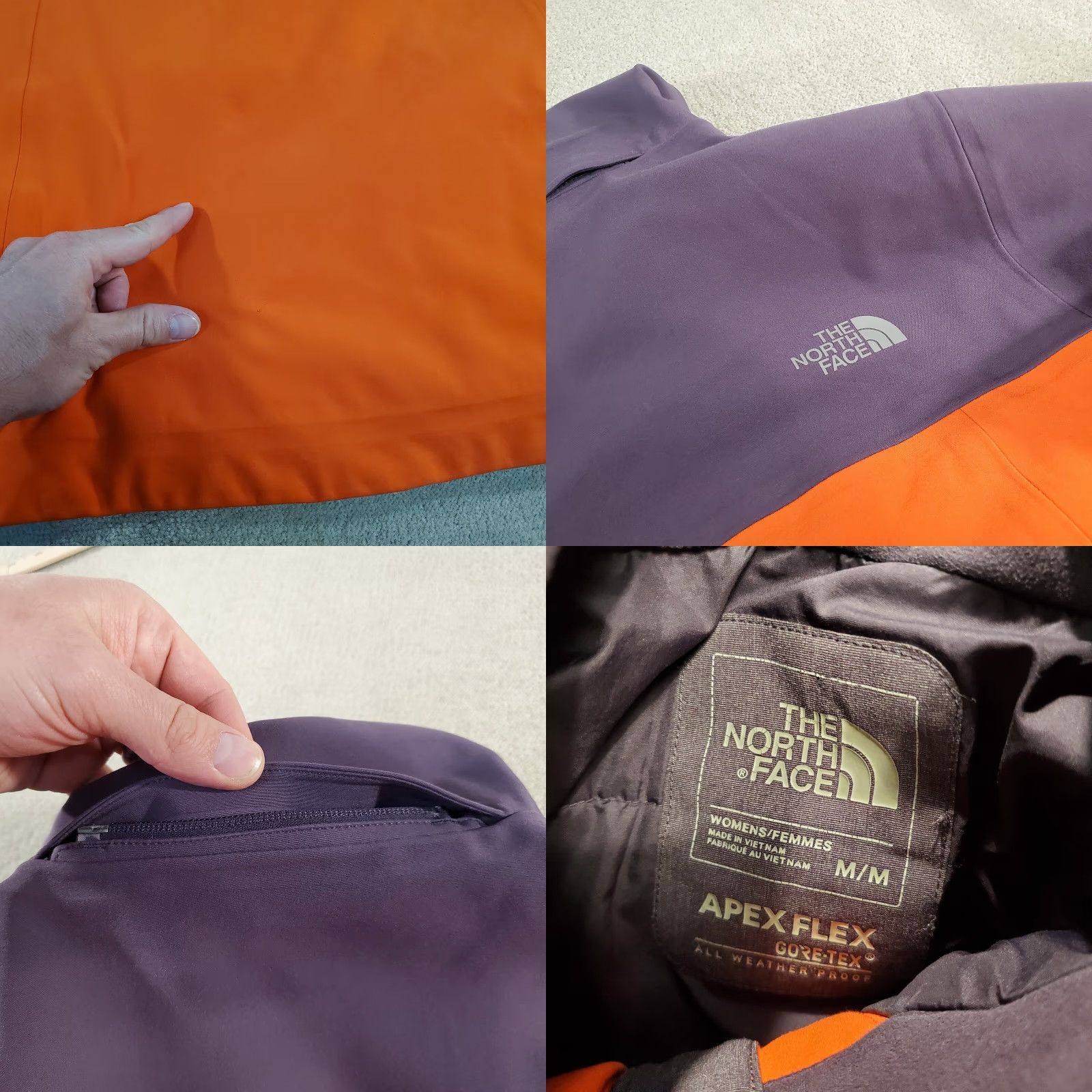 The North Face The North Face Apex Flex Jacket Womens M Orange Purple Gore Tex Coat Size M / US 6-8 / IT 42-44 - 9 Thumbnail