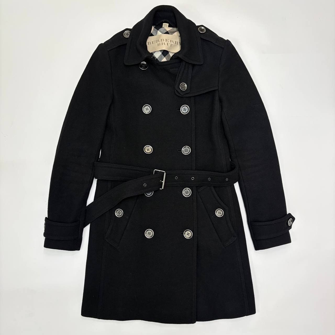 Burberry Burberry Cashmere Coat Women Size S / US 4 / IT 40 - 1 Thumbnail