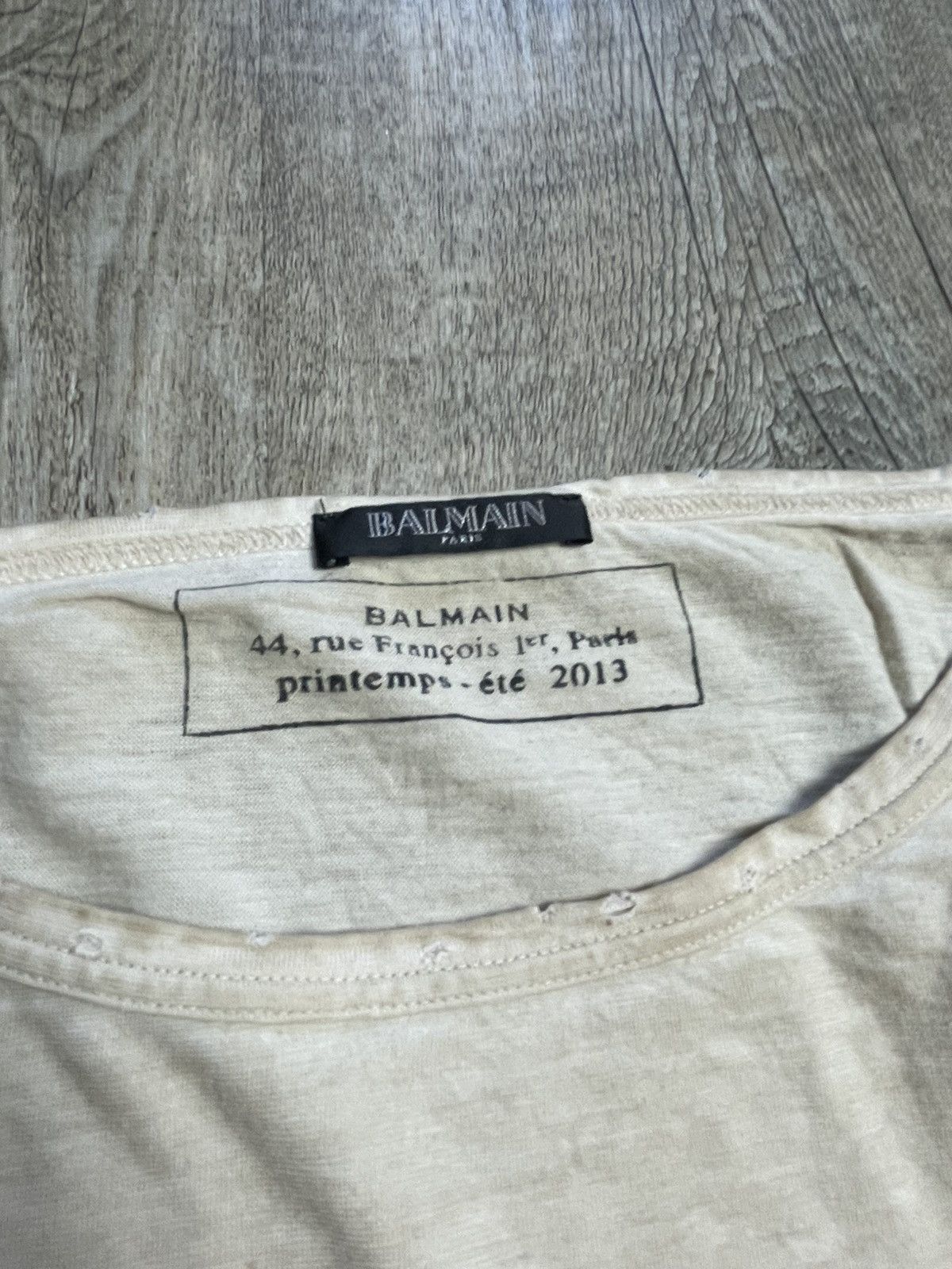 Balmain Balmain Decarnin distressed longsleeve Size US S / EU 44-46 / 1 - 6 Thumbnail