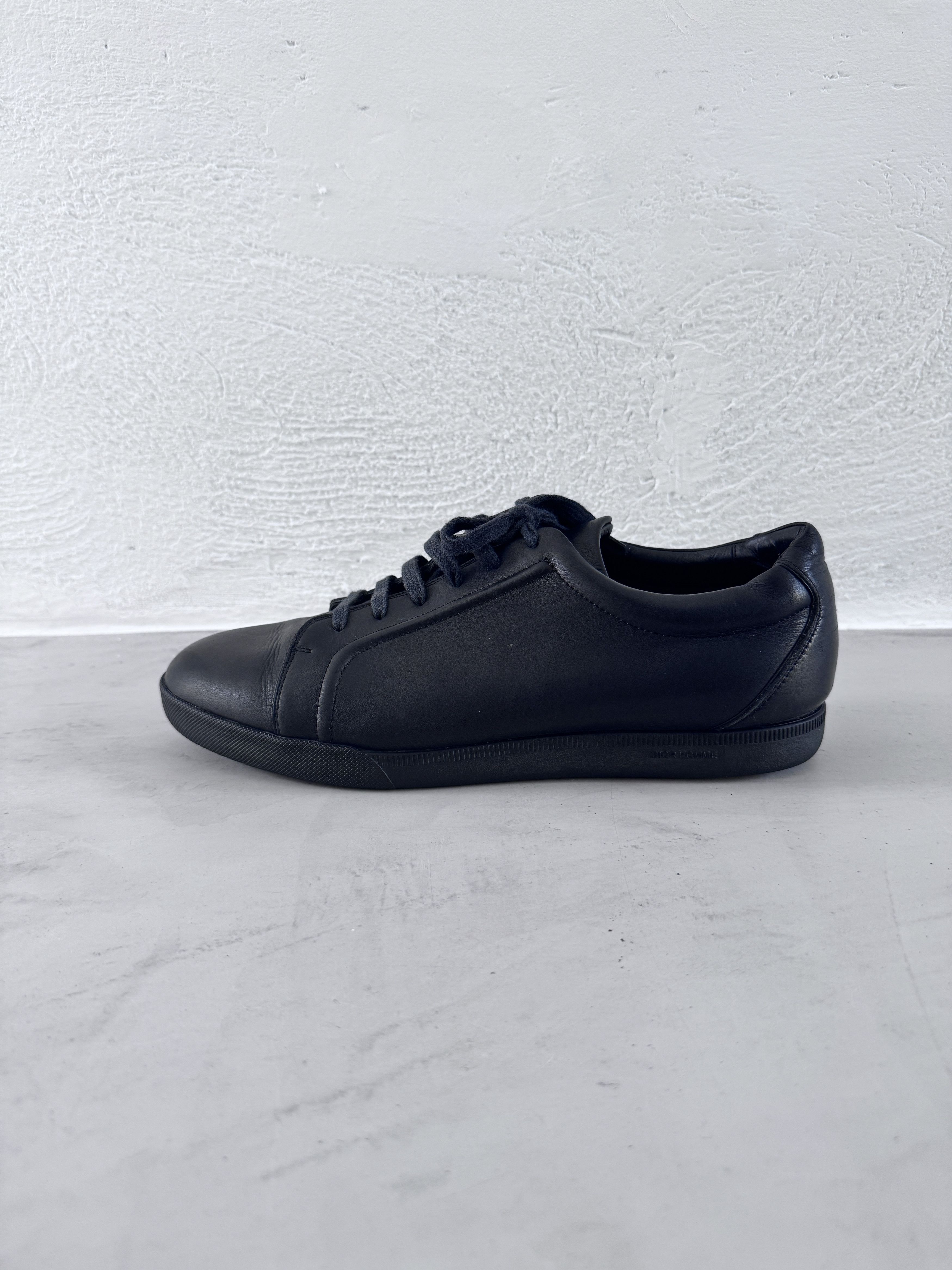 Dior Dior Homme VFX Men Low Top Sneaker Black Leather Size US 9.5 / EU 42-43 - 3 Thumbnail