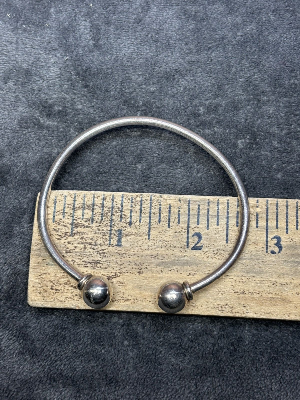 Other Vintage Silver Silver 925 Open Cuff Twist Off End Bracelet Size ONE SIZE - 3 Thumbnail