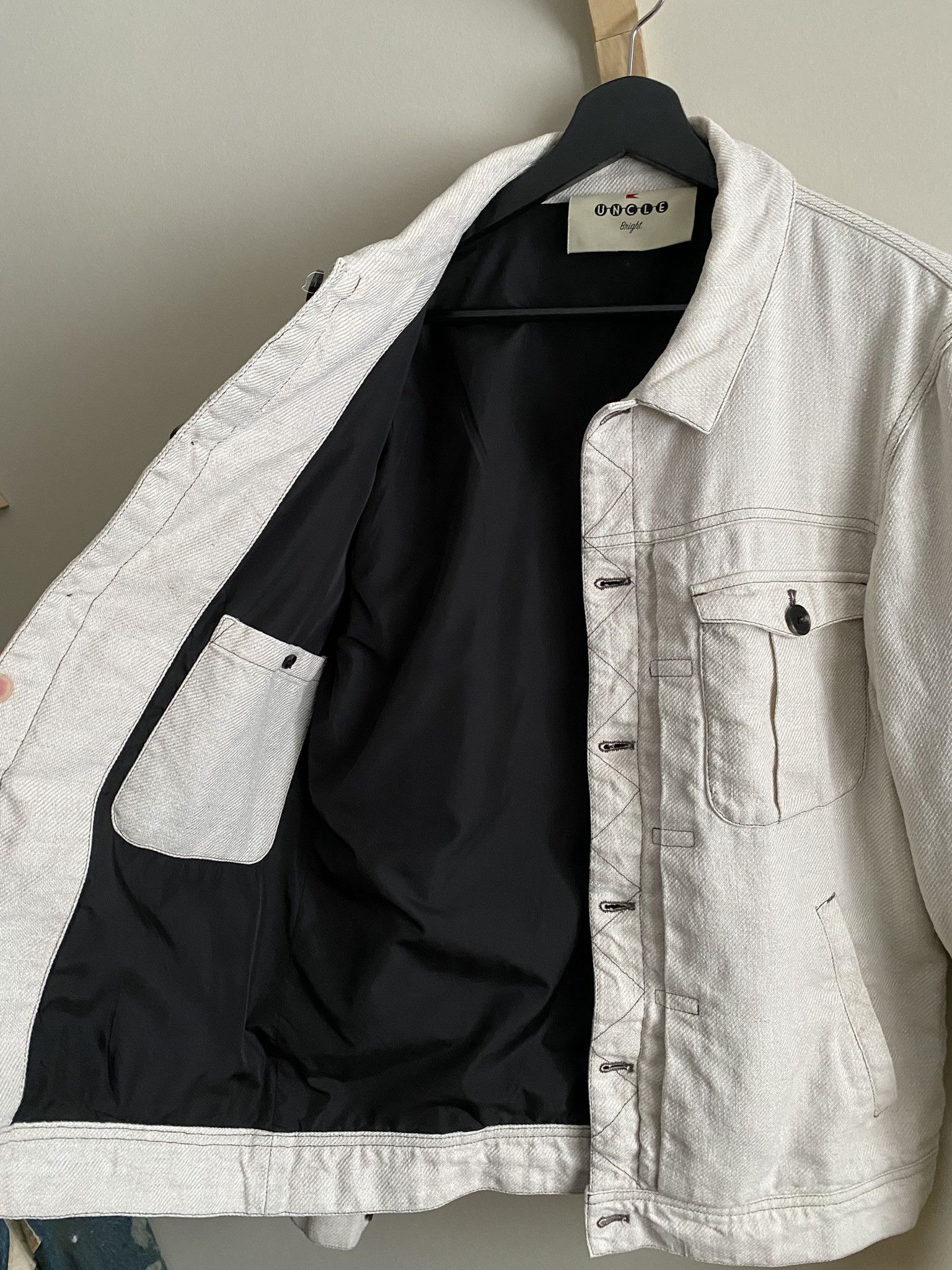 Other 100% Linen Jacket - Ecru/Beige Size US L / EU 52-54 / 3 - 5 Thumbnail