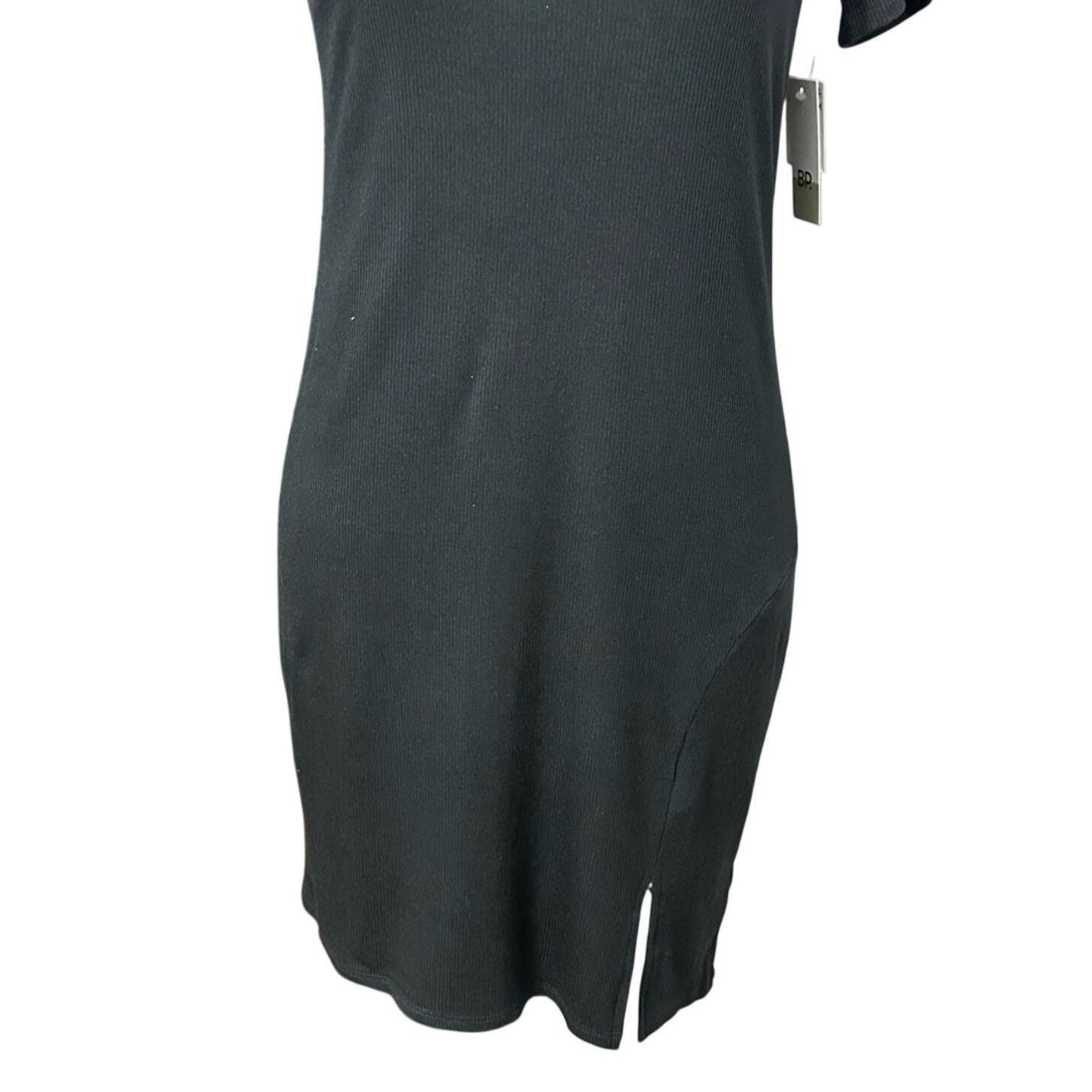 BP. BP Sheath Dress Black Stretch Jewel Neck Short Sleeve S New Size S / US 4 / IT 40 - 3 Thumbnail