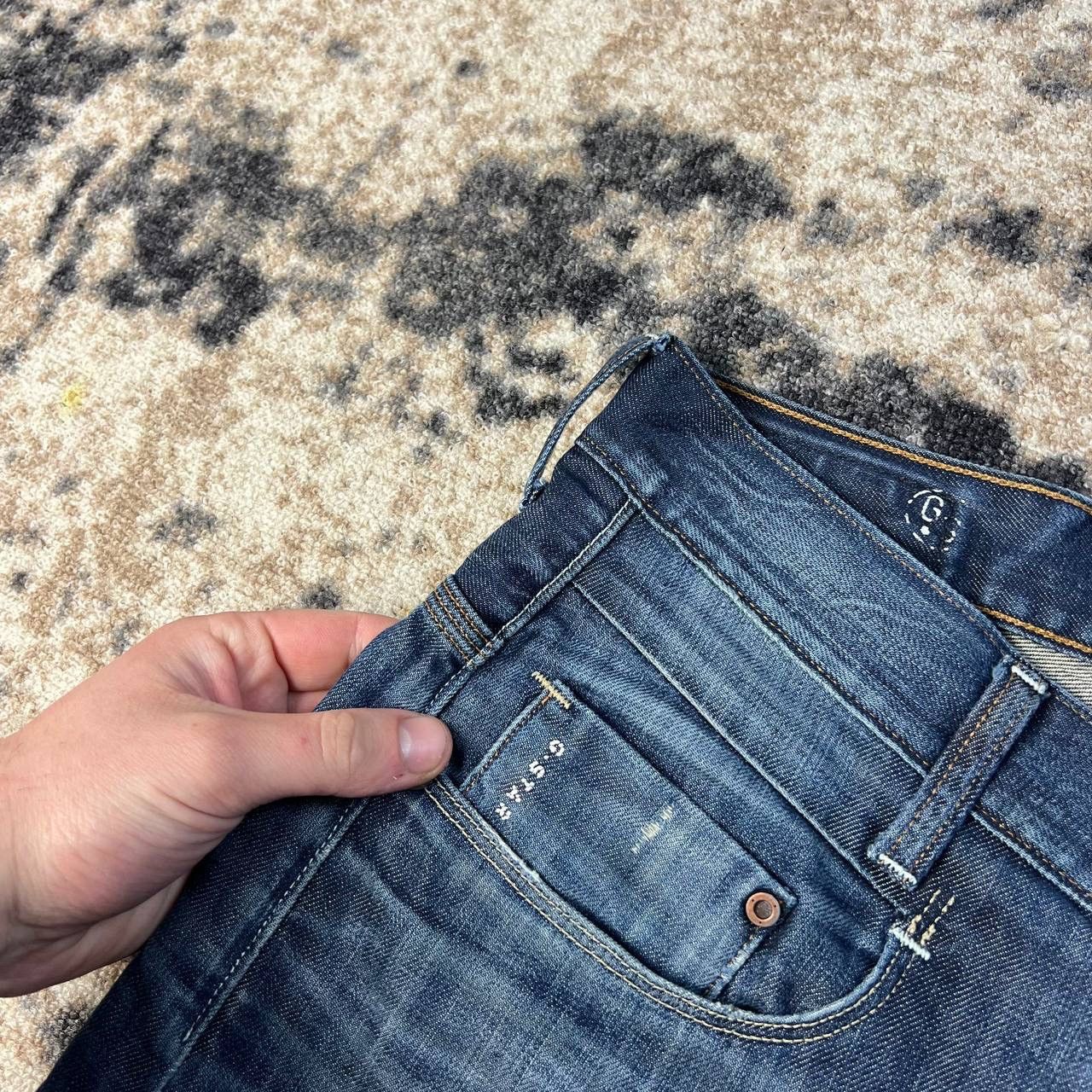 G-Star G-Star Raw Japanese Y2K Dark Blue Denim Jeans Size US 29 - 6 Thumbnail