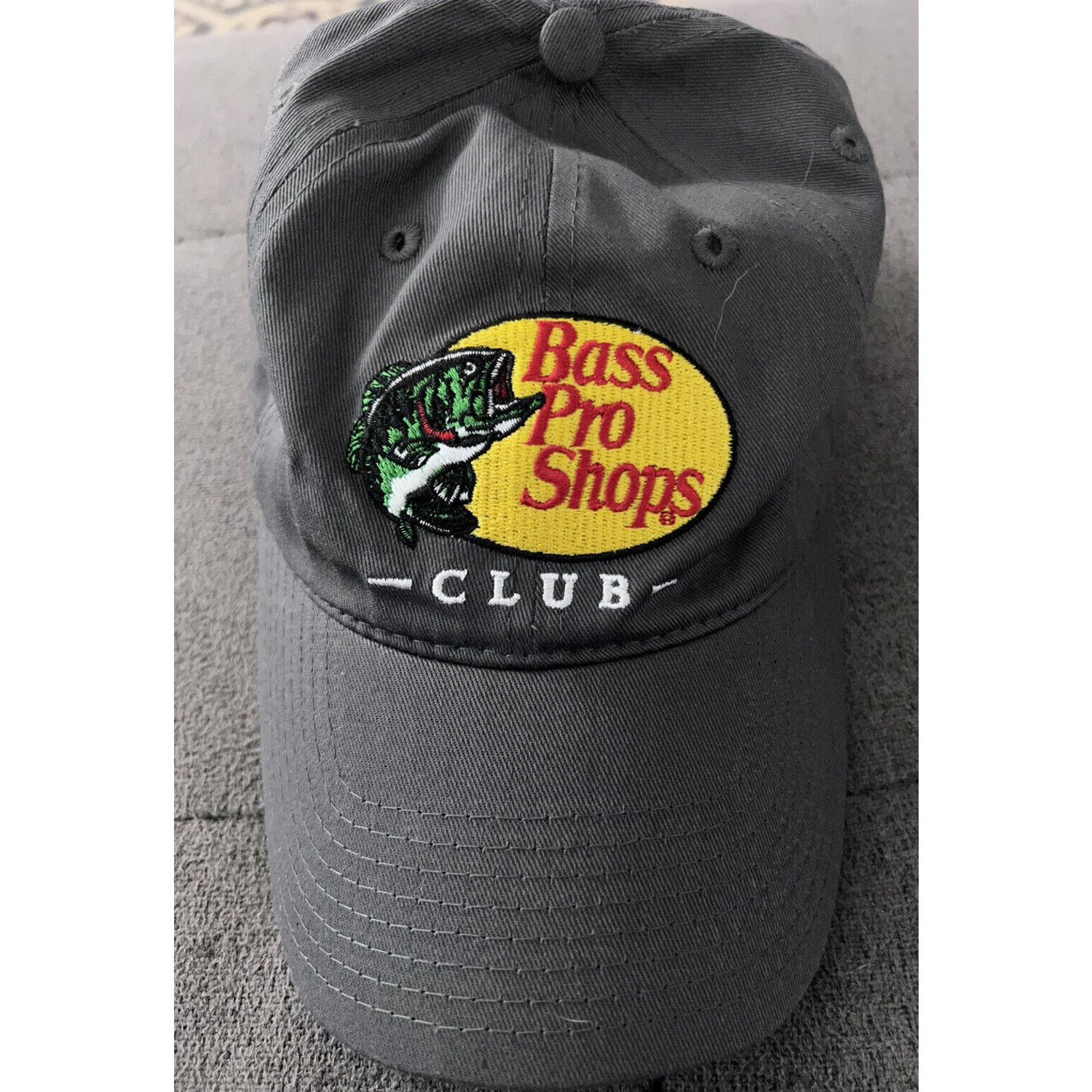 Bass Pro Shops Bass Pro Shops Gray Adjustable Snapback Dad Hat Size ONE SIZE - 3 Thumbnail
