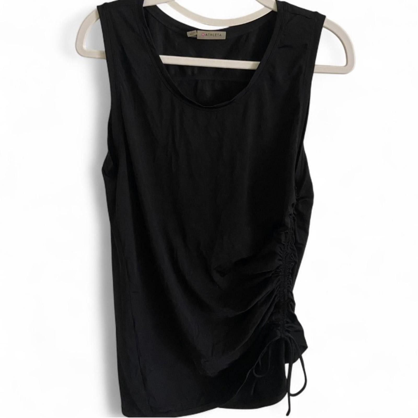 Designer Athleta Bold Black Workout Yoga Tank Top Womens Size Large Size L / US 10 / IT 46 - 1 Thumbnail