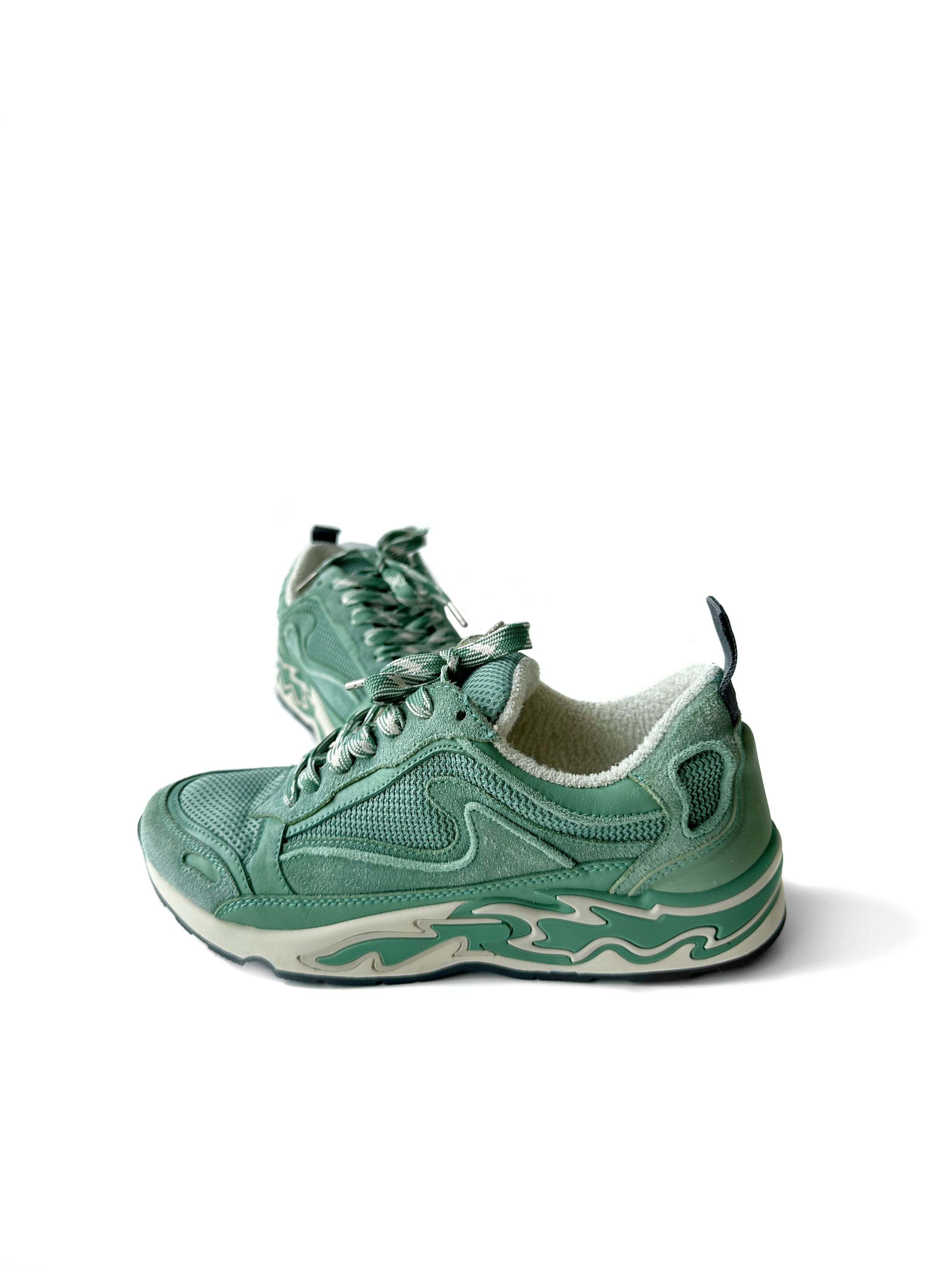 Sandro Sandro Flame turquoise suede sneakers Size US 6 / IT 36 - 6 Thumbnail