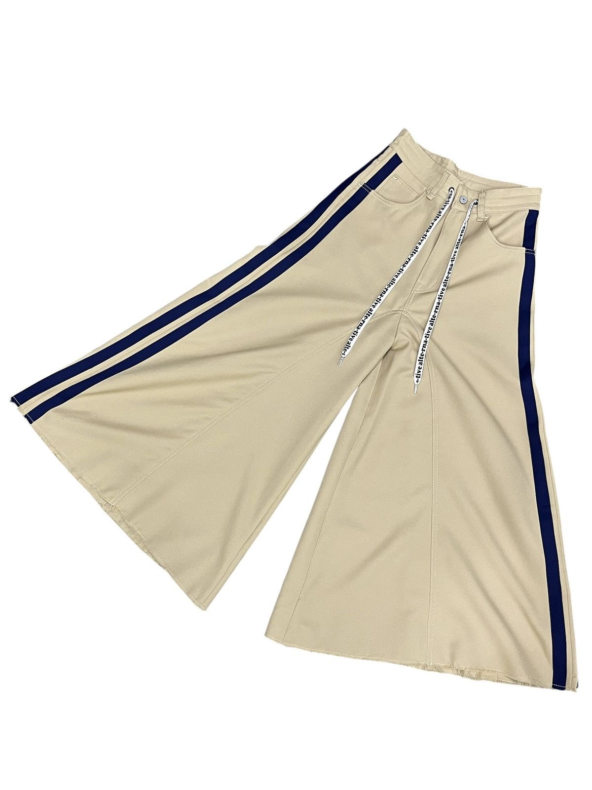 Alternative Apparel RNA Alternative Hakama Wide Flare Stripe Avant Garde Pants Size US 26 / EU 42 - 1 Thumbnail