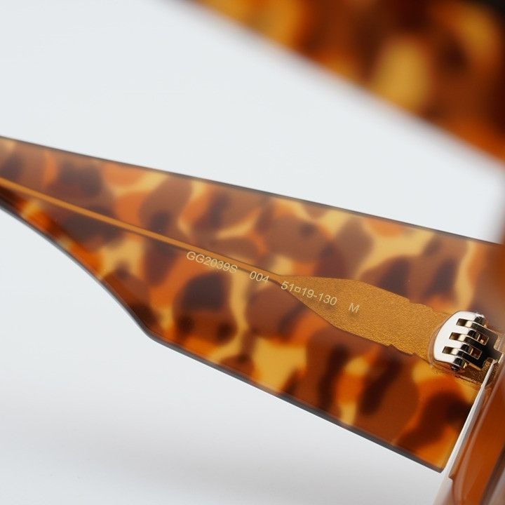 Gucci Gucci GG2039S 004 Sunglasses Havana Butterfly Frame, Grey Size ONE SIZE - 7 Thumbnail