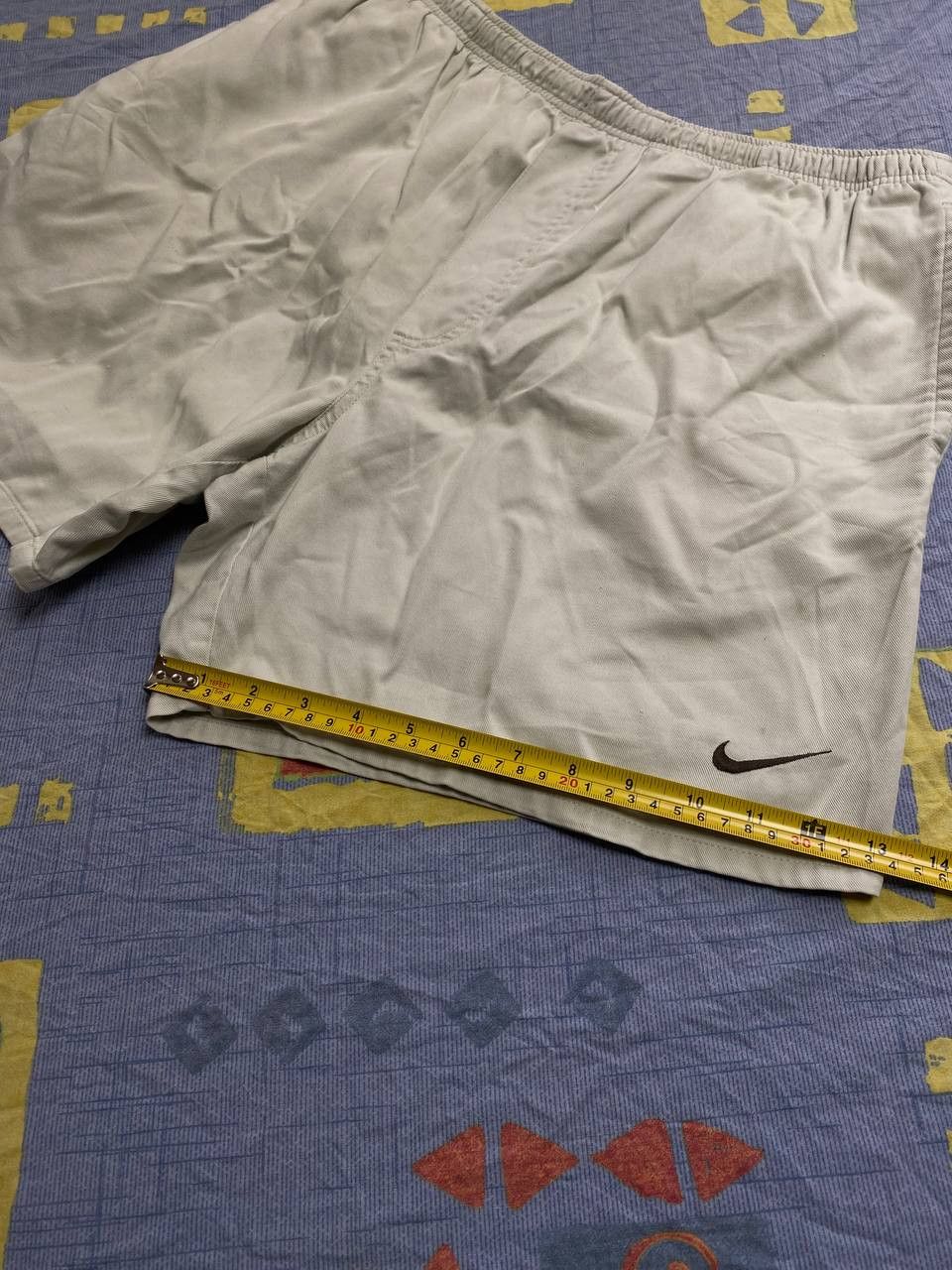 Nike × Vintage Vintage Nike Shorts Swoosh Logo Y2K Drill 90s Size US 34 / EU 50 - 13 Thumbnail