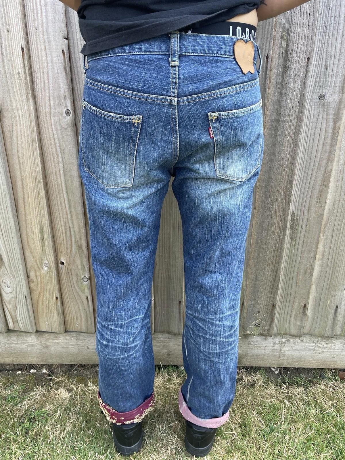 SS03 Number (n)ine Kurt Cobain Velvet Jeans