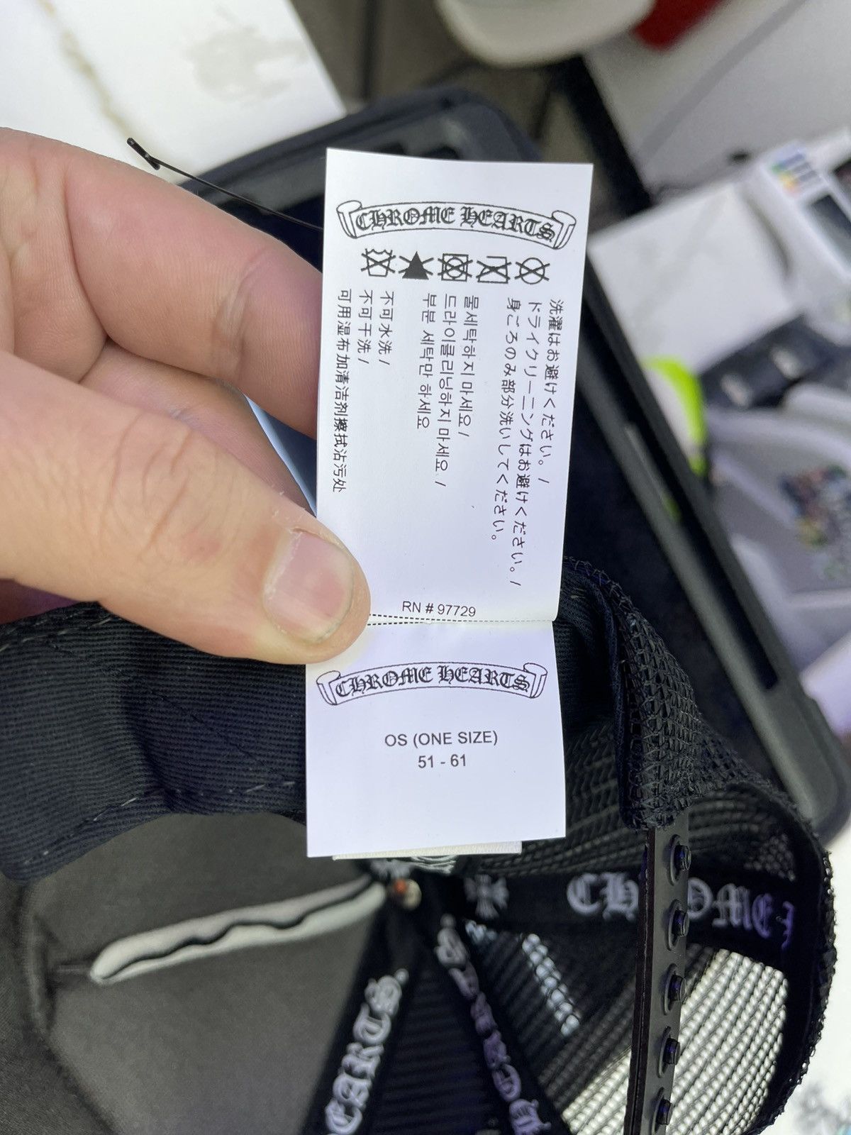Chrome Hearts Chrome Heart trucker hat Fuck ( black) Size ONE SIZE - 5 Thumbnail