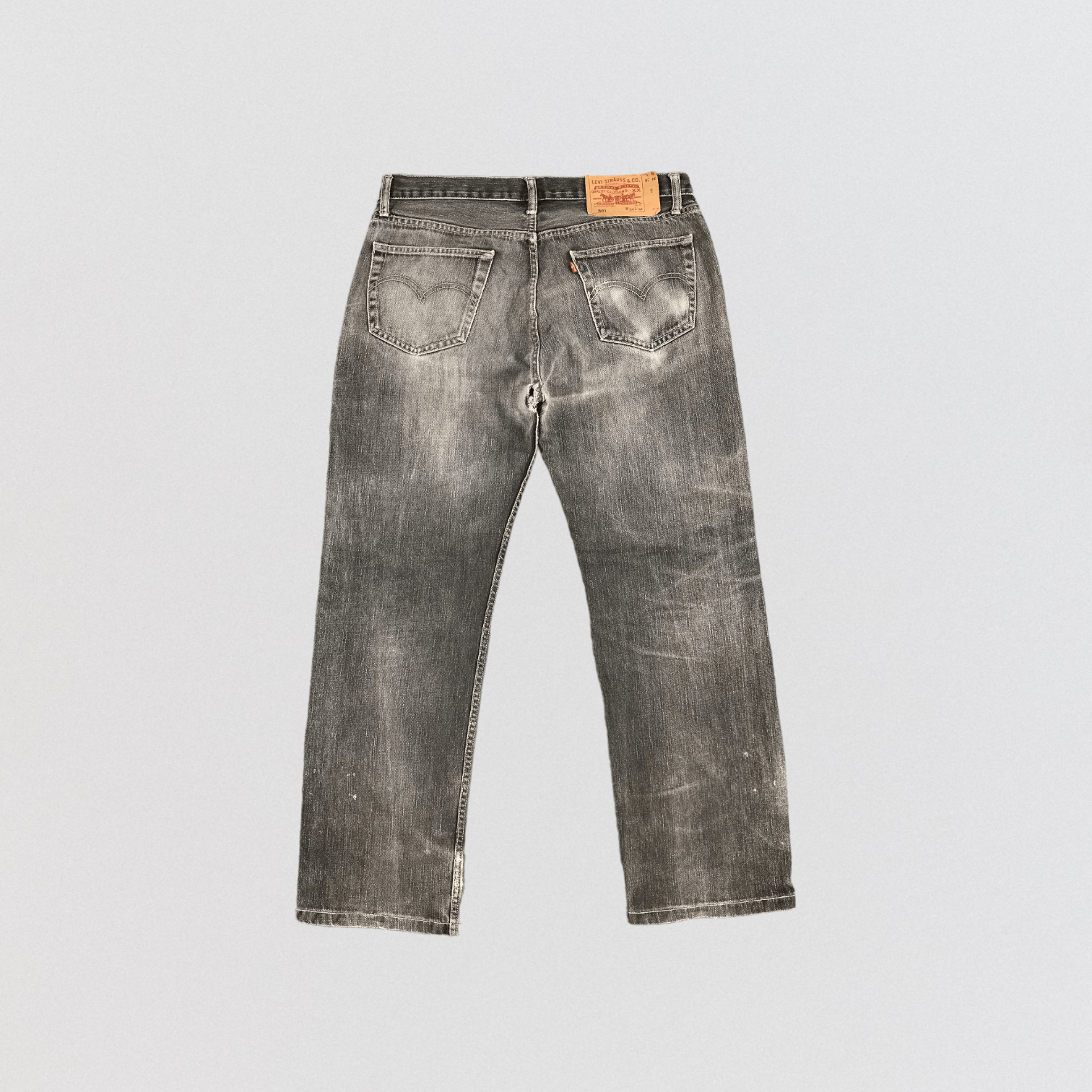 Levi's Vintage Distress Levis 501 Jeans-JM1501 Size US 35 - 2 Thumbnail