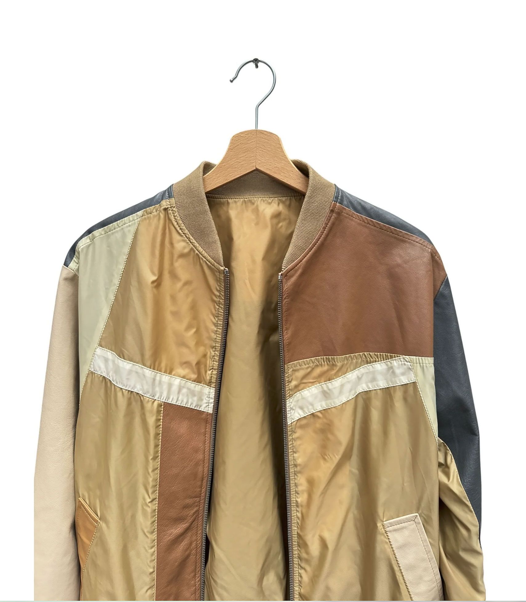 Maison Margiela Martin Margiela SS07 Nylon Leather Bomber Jacket Size US M / EU 48-50 / 2 - 2 Thumbnail