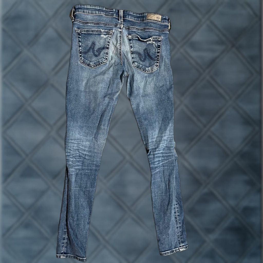 Vintage Adriano Goldschmied Jeans Womens 27R Blue The Legging Super Skinny Ankle Pants S Size 27" / US 4 / IT 40 - 1 Thumbnail