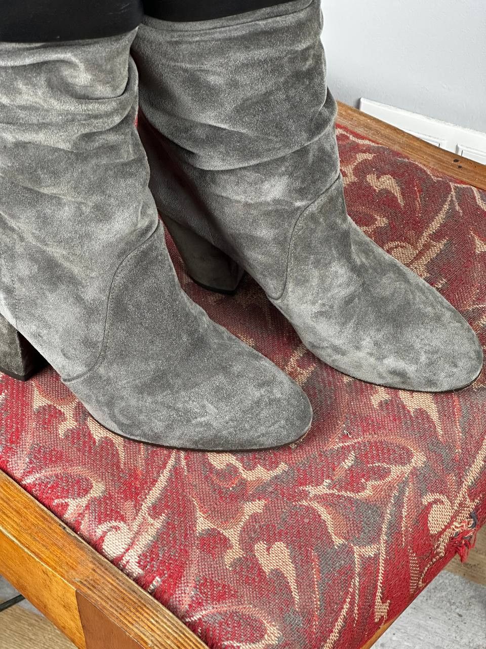 Japanese Brand Chie Mihara Avant Garde Grey Suede Shoes Size US 5 / IT 35 - 4 Thumbnail