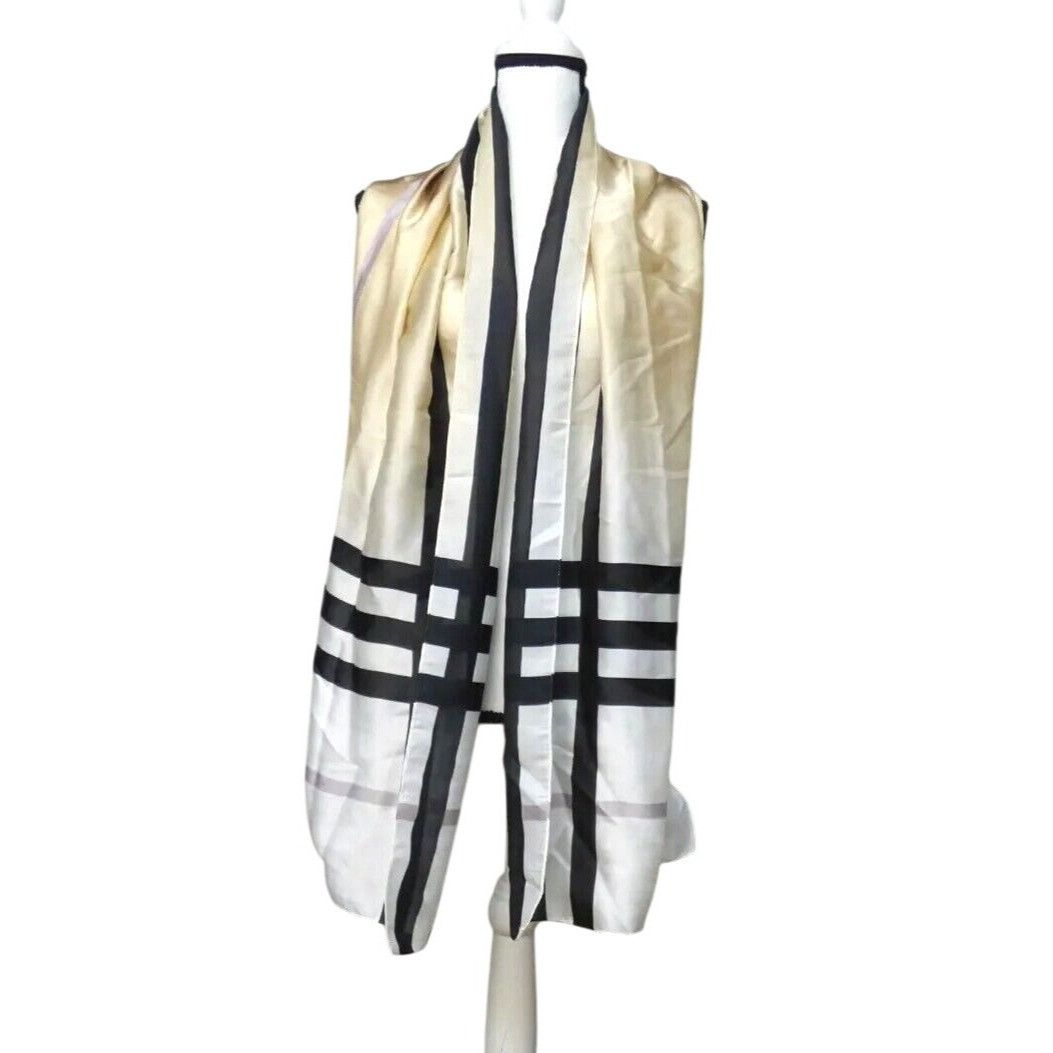 Giani Bernini Giani Bernini Ombré Plaid Oblong Scarf, OS, Black/Neutral Size ONE SIZE - 1 Thumbnail