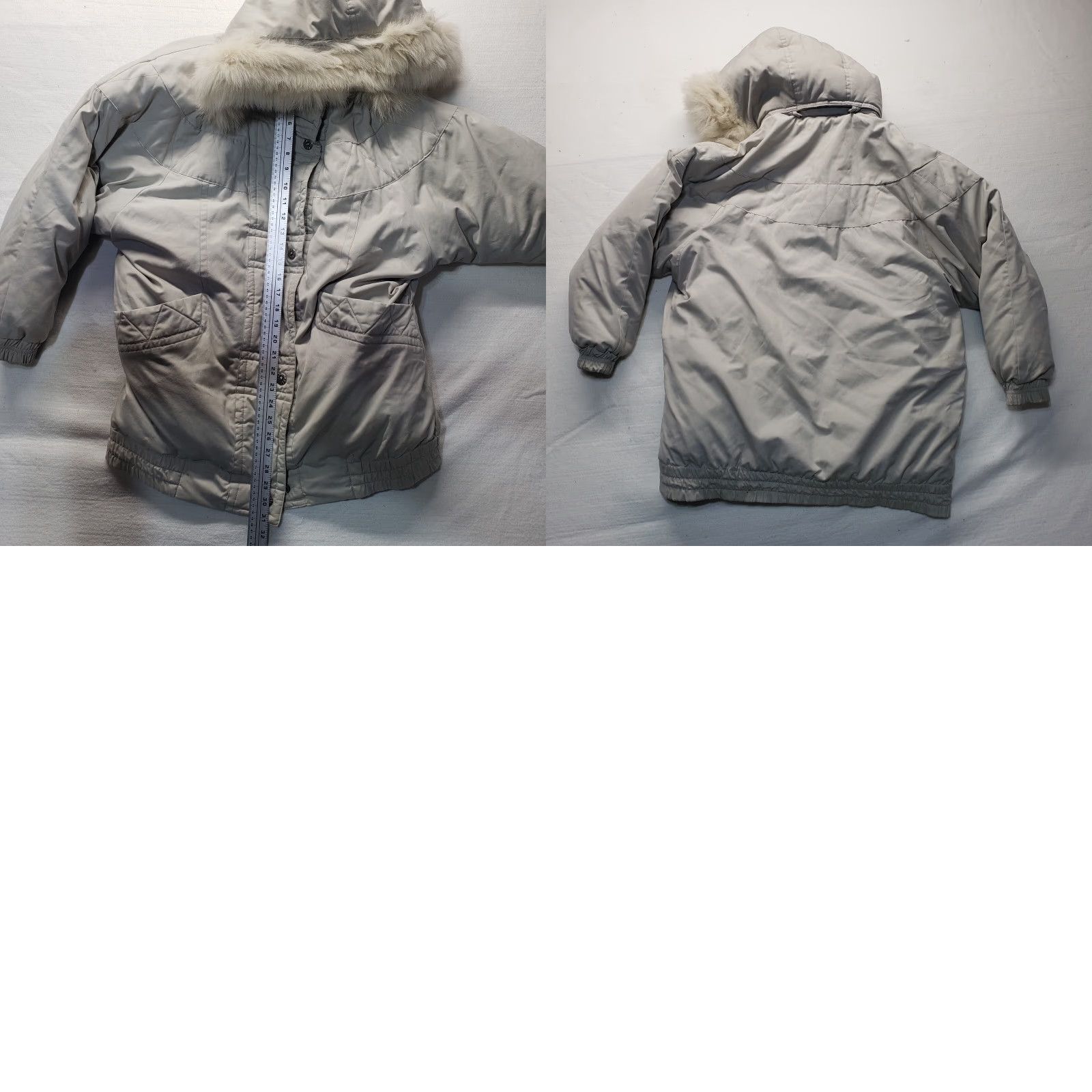 Mulberry Mulberry Street Jacket Womens XL Beige Hoodie Puffer Coat Winter Heavy Size XL / US 12-14 / IT 48-50 - 8 Thumbnail