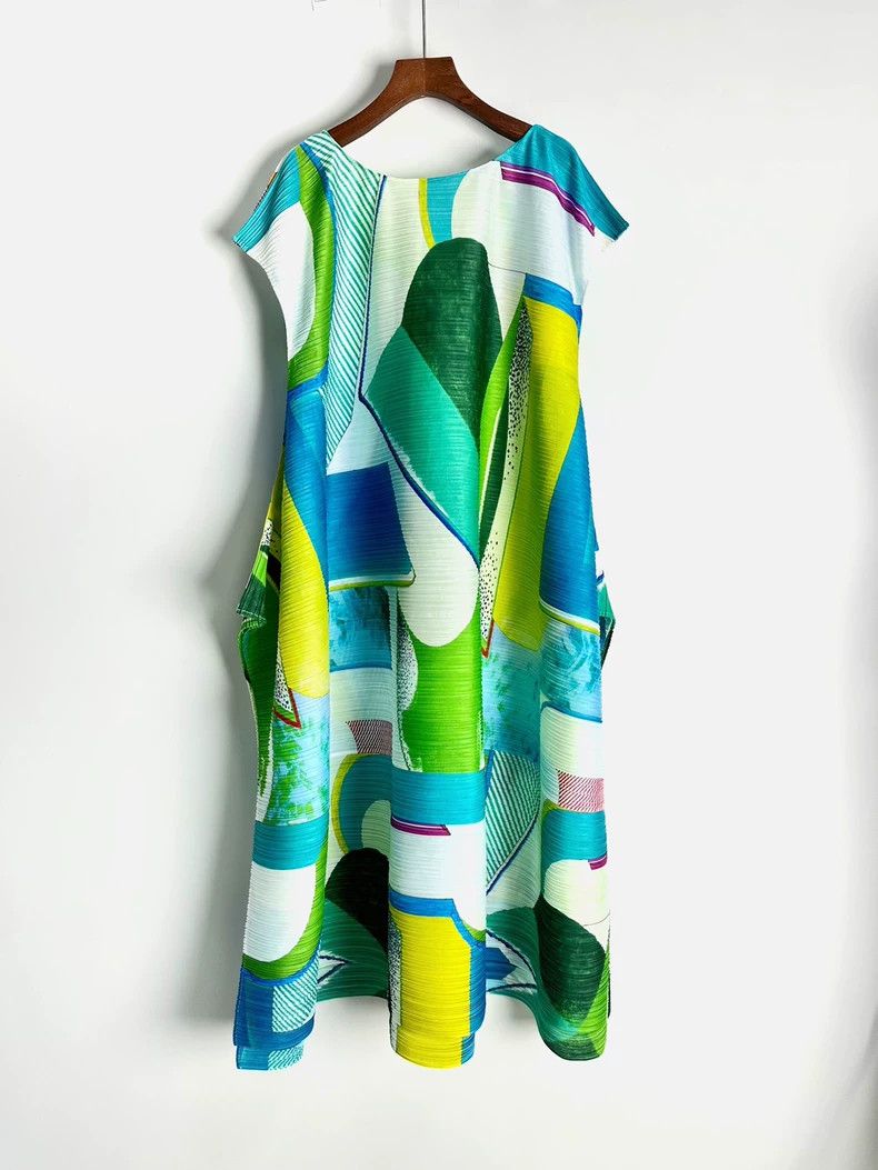 Issey Miyake Issey Miyake Windmill pleated dress Size XXL / US 16-18 / IT 52-54 - 2 Thumbnail